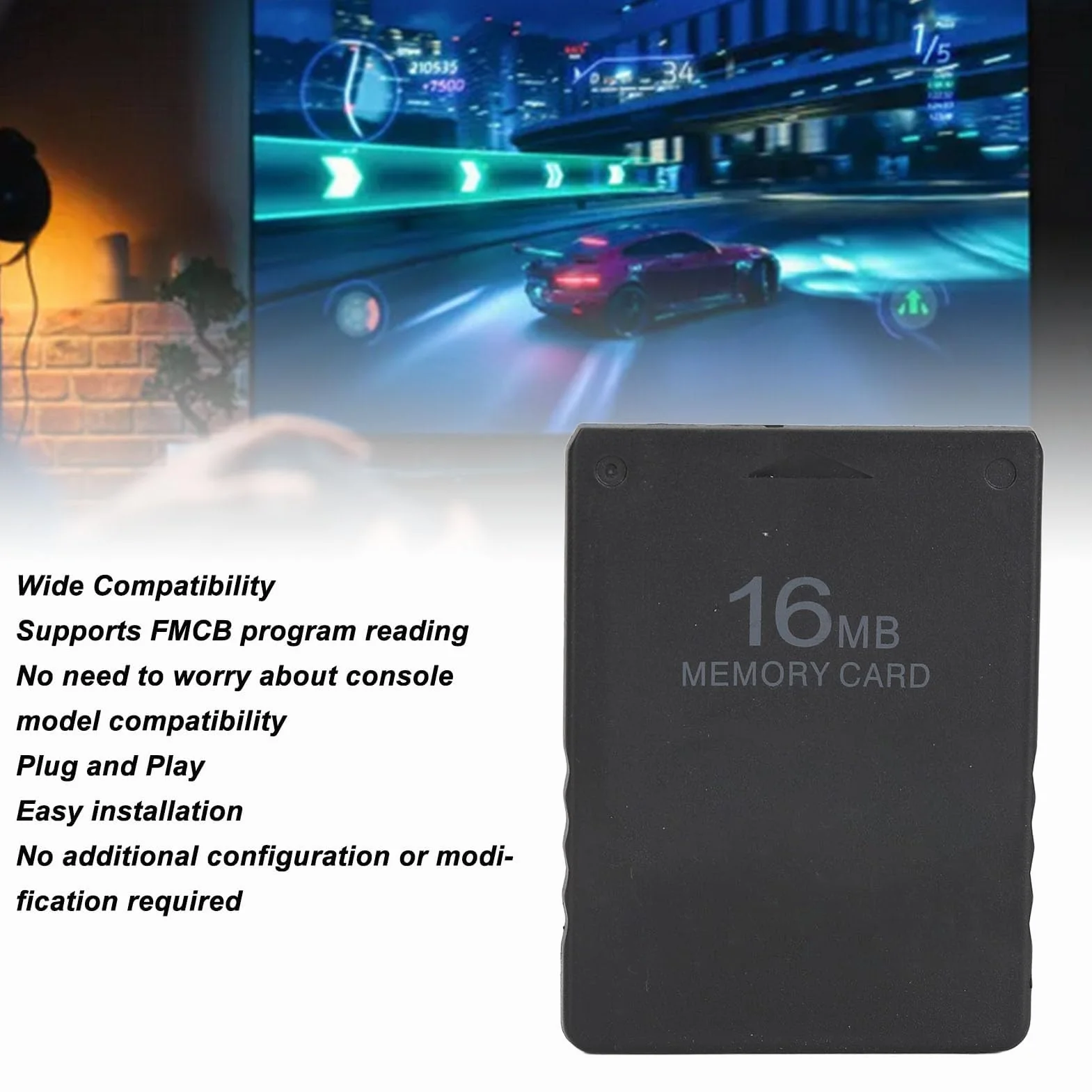 Scheda di Memoria per , Memory Stick Portatile Plug and Play, Scheda di Memoria Thick Machine V1.966, Scheda di Avvio Giochi USB (16MB)
