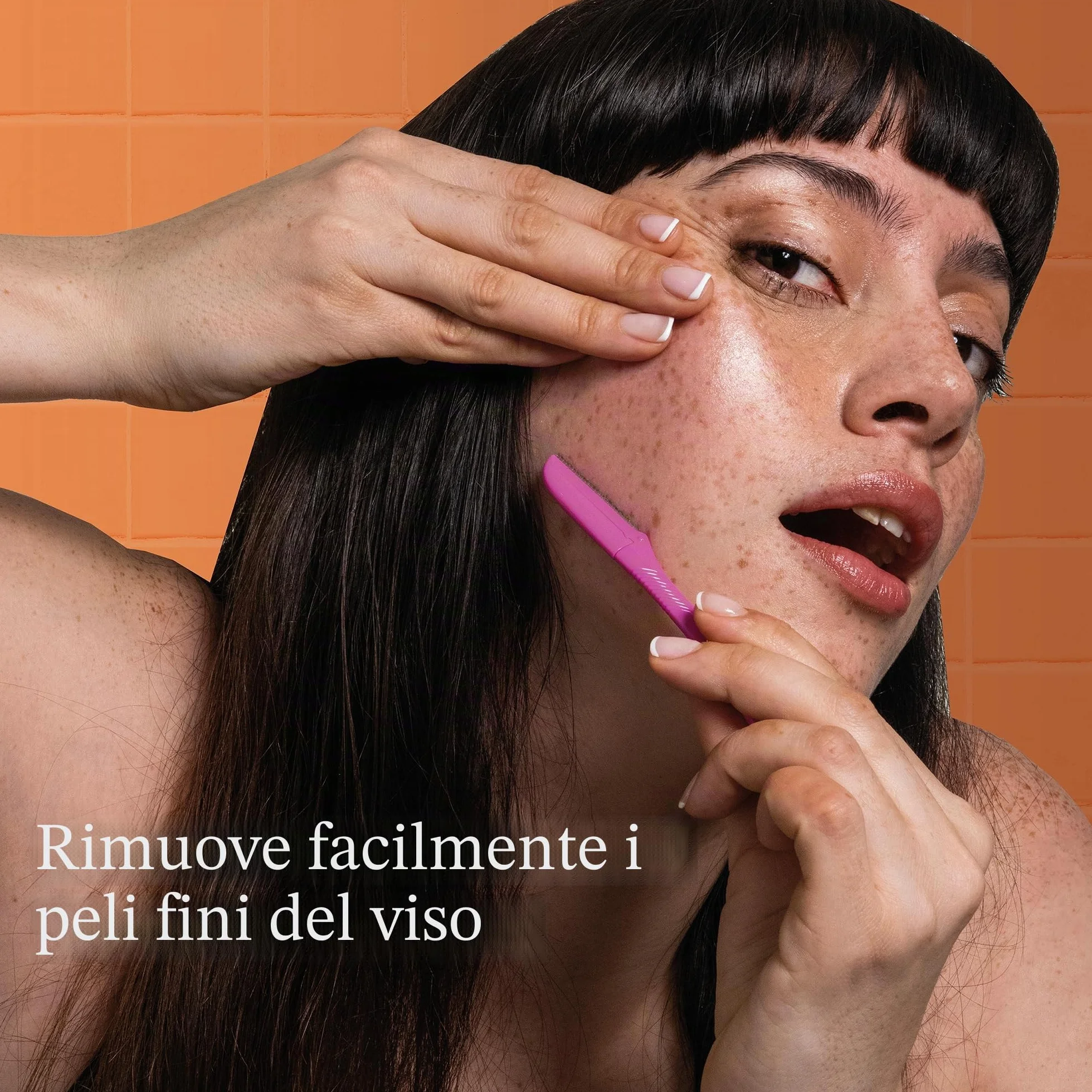 Wilkinson Sword Eyebrow Shaper - Rasoi Per Epilazione Sopracciglia E Viso Donna - 3 Unità, Rosa, 20 G
