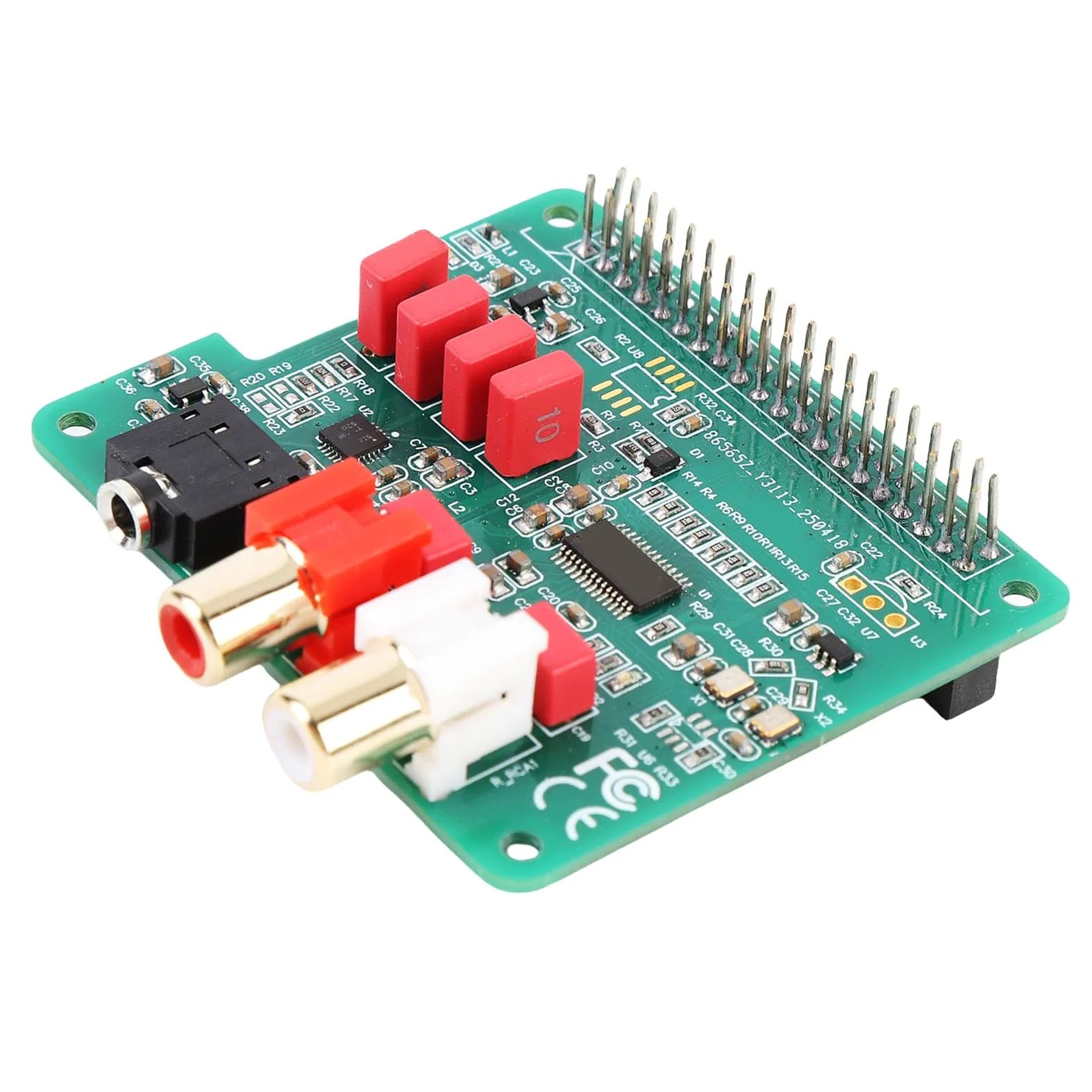 Bewinner Cappello DAC HiFi Scheda di Riproduzione Musicale HiFi Pi 4 384KHz 32Bit per Audiofili e Appassionati di Fai da Te