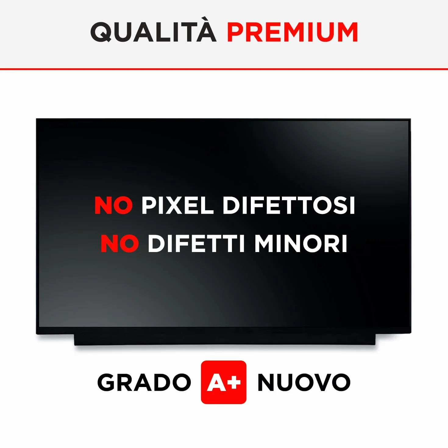 HiQ+ 15.6" Led Compatibile con NT156FHM-N61 V8.0 Full Hd IPS Display Schermo