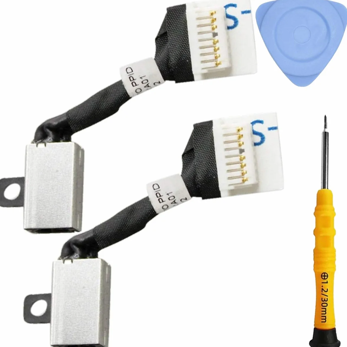 2Pz 45W DC Jack Cavo di Alimentazione Spina Porta di Ricarica Presa per Cavo Sostituzione del Computer Portatile per dell Inspiron 15 5582 5583 5584 7580 P85F P85F001 per Latitude 3500 3400