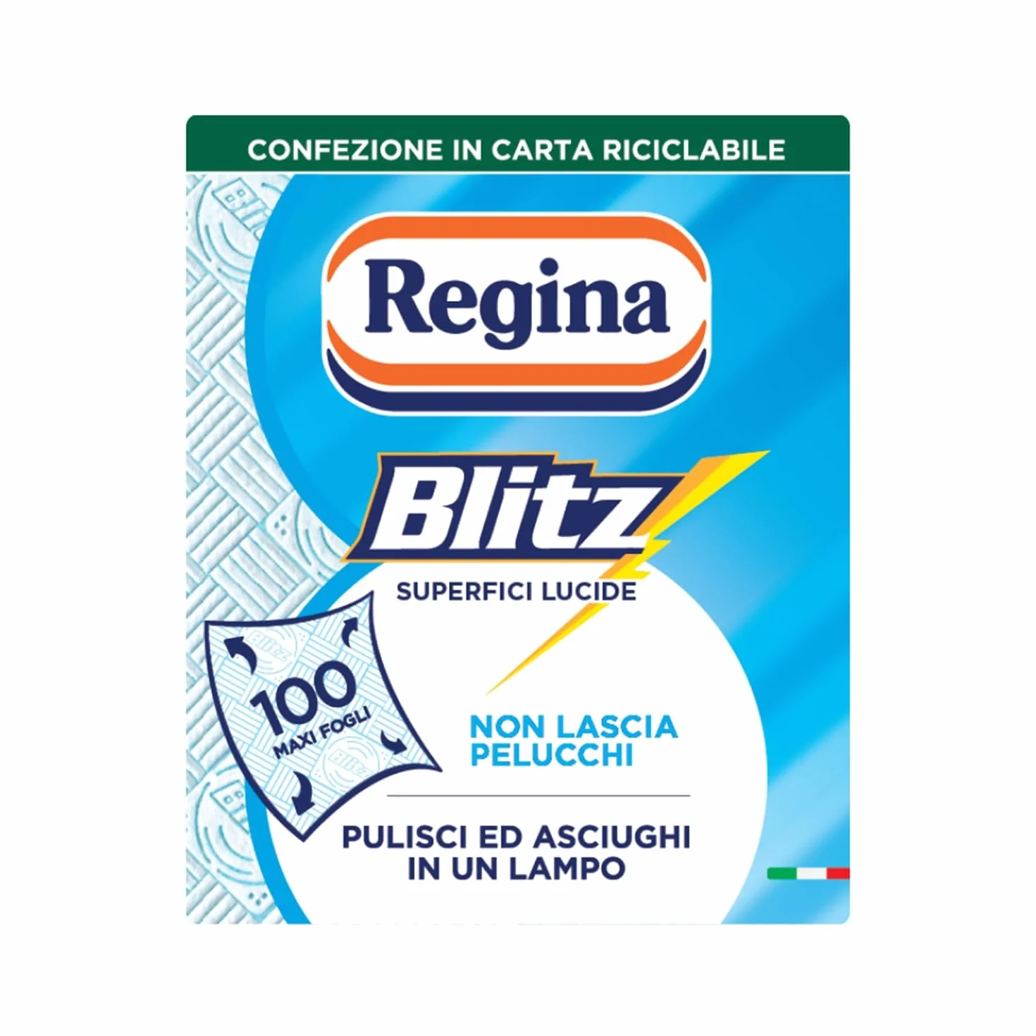 Regina Blitz Carta Casa 100 Maxi Fogli 3 Veli Carta Riciclabile FSC
