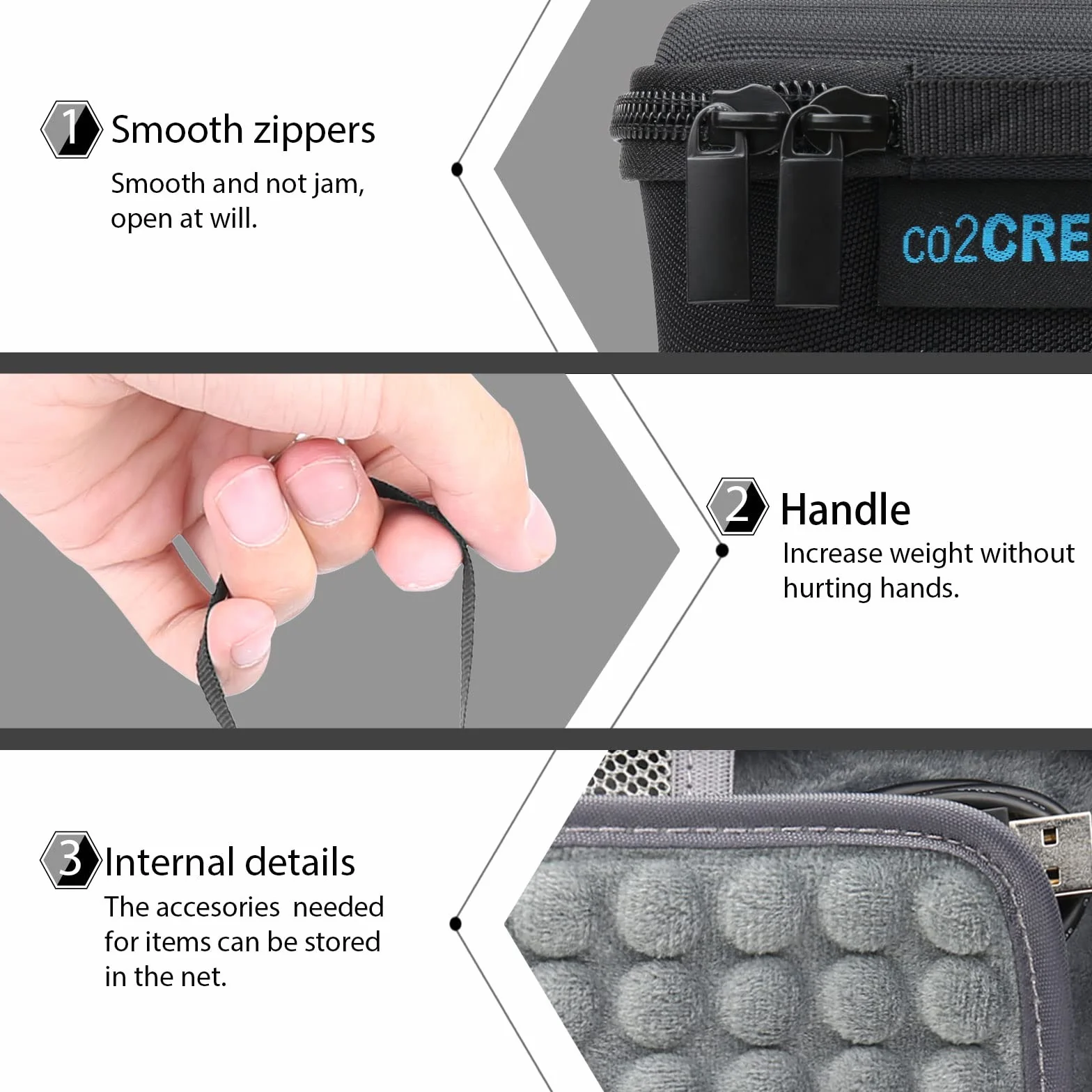co2CREA Duro Viaggio Caso Copertina per speaker Portatile Bluetooth anker soundCore boost 20w（solo scatola）
