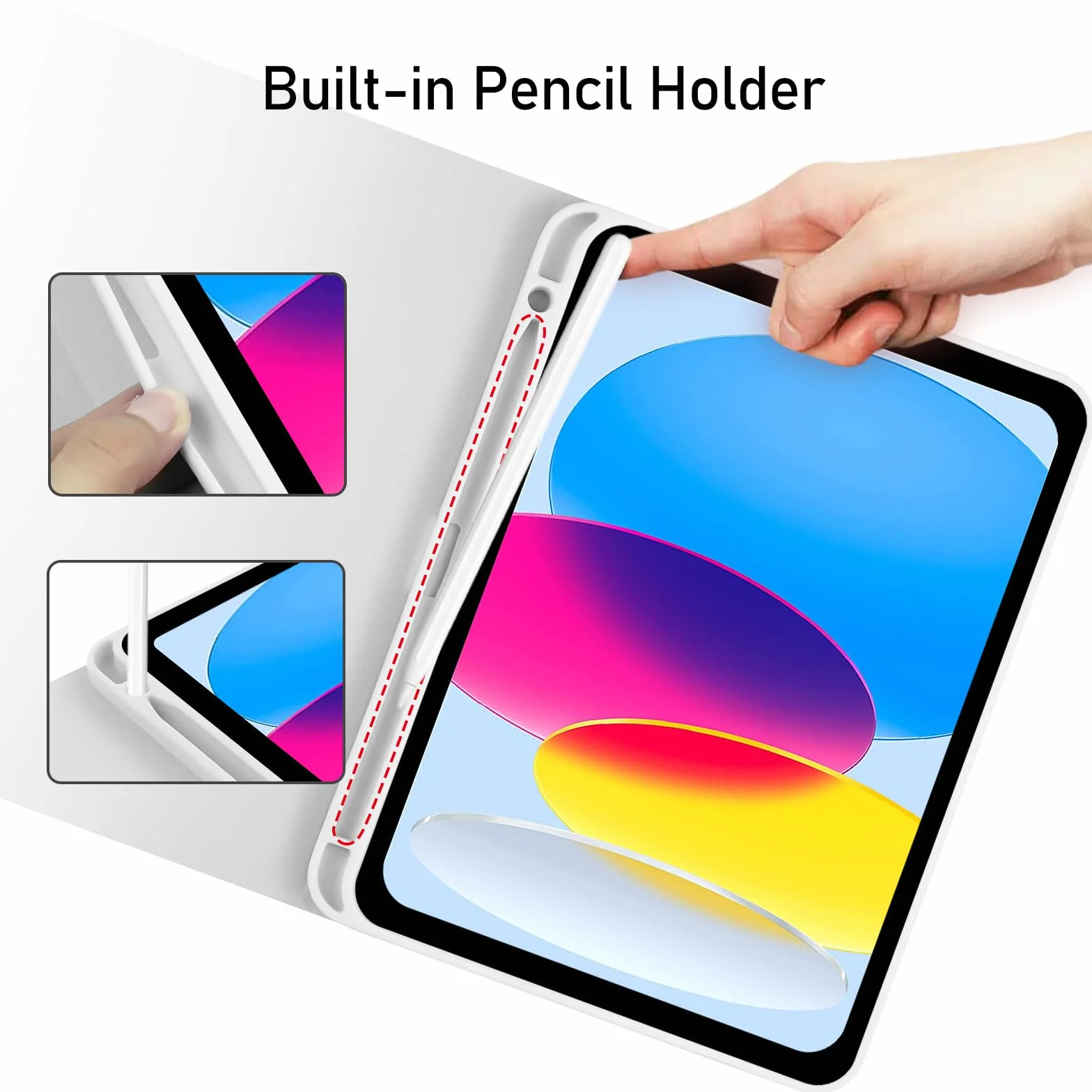 Cover IPad A16 11/10 Generazione con Tastiera (11/10.9 Pollici, 2025/2022) - Italiano QWERTY Magnetico Rimovibile Bluetooth Tastiera, Custodia con Supporto Pencil per Ipad 11/10 Gen, Grigio