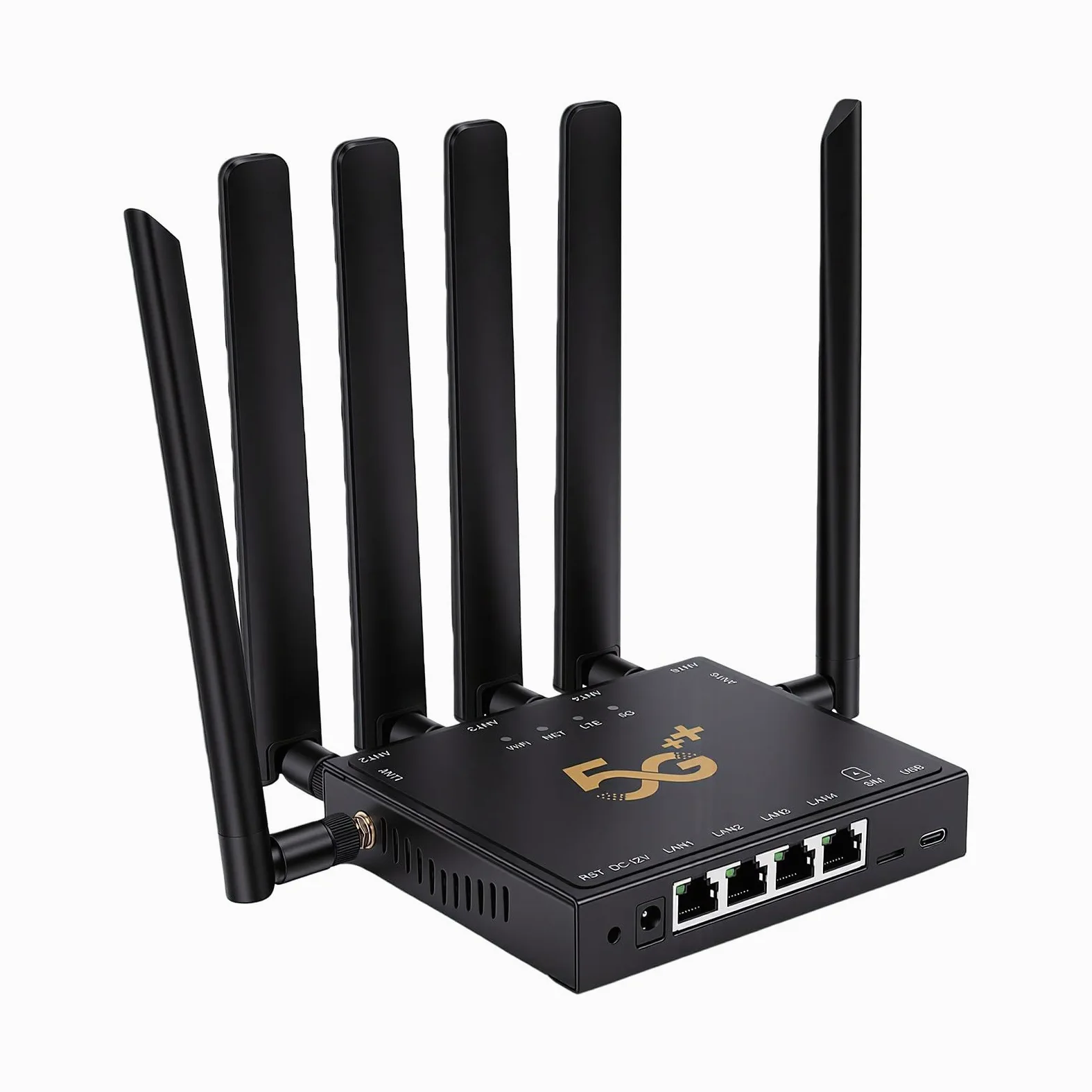 YUYTE Router 5G SA NSA Router Industriale per Schede SIM Wireless Dual Band Gigabit WiFi per Europa Asia Africa Australia