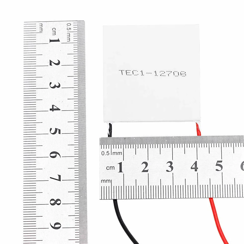2pcs TEC1-12708 40x40MM Termoelettrico Cooler Peltier Refrigerazione Piastra