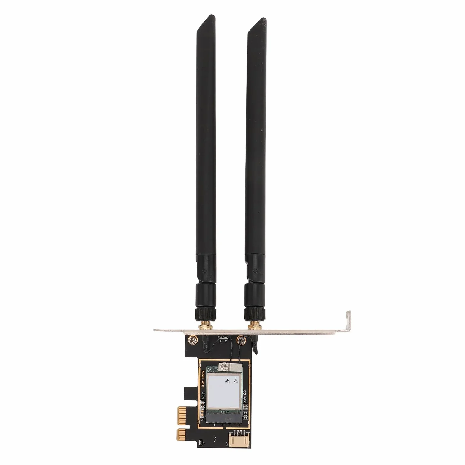 Cuifati Adattatore di Rete PCIe Scheda WiFi7 MT7925, Scheda PCIEx1 Tri Band 5400Mbps 2.4G 5G 6G Bluetooth 5.3 per OpenWrt, Supporto MU-MIMO 802.11be