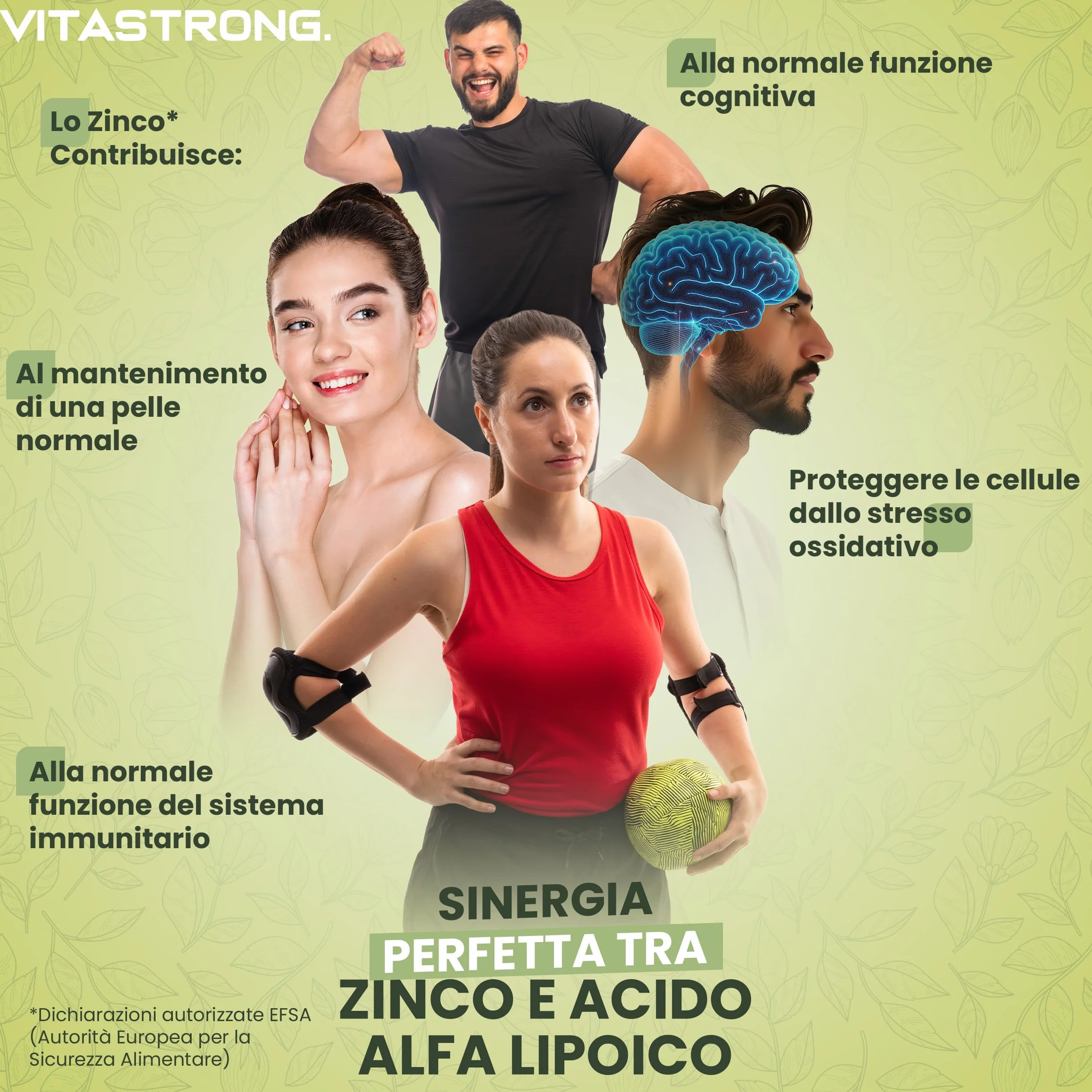Vitastrong Acido Alfa Lipoico 650mg 120 Capsule Integratore Vegano Senza Glutine