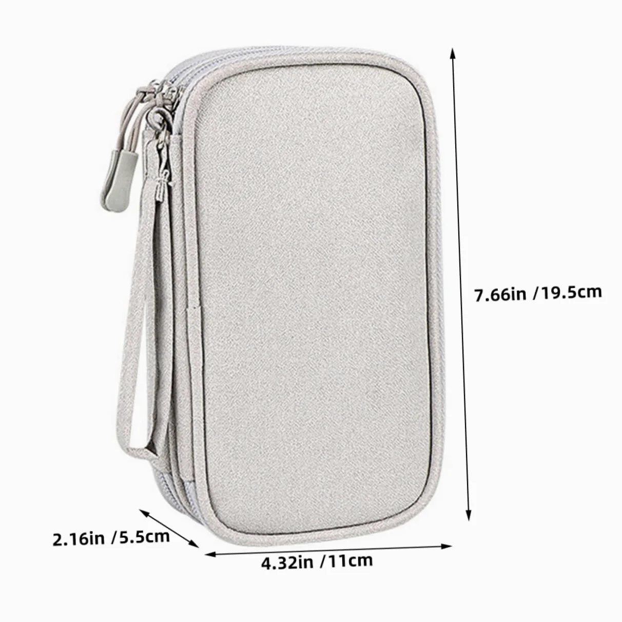 HOMSFOU 4pezzi Organizzatore Elettronico Portatile Per Viaggio Borsa Per Cavi e Accessori Design Compatto Oxford Scomparti Per Cuffie e Caricatori Ottima Protezione e Facile Da Trasportare