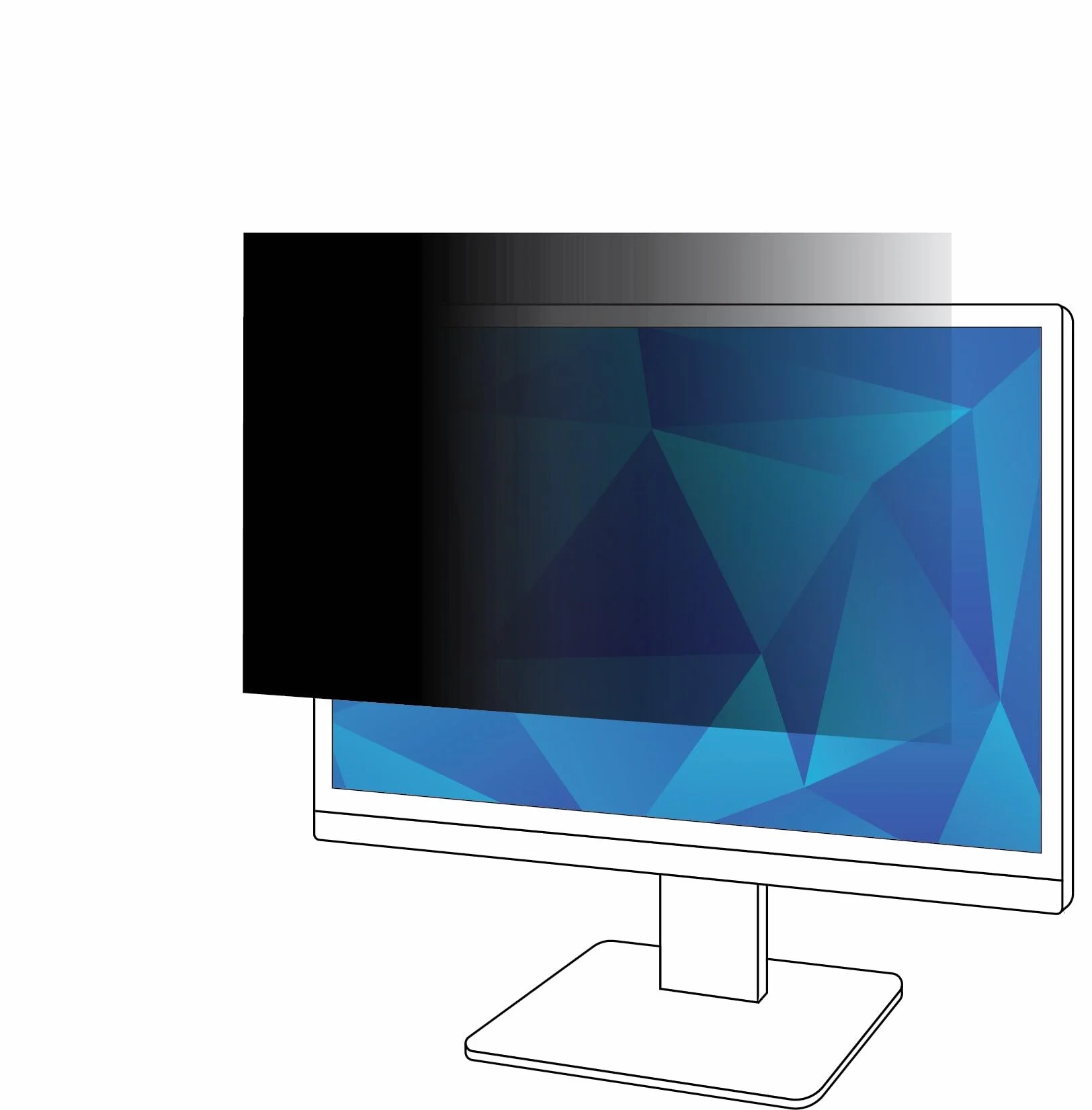 3M Privacy Filter for 27" Widescreen Monitor, Nero
