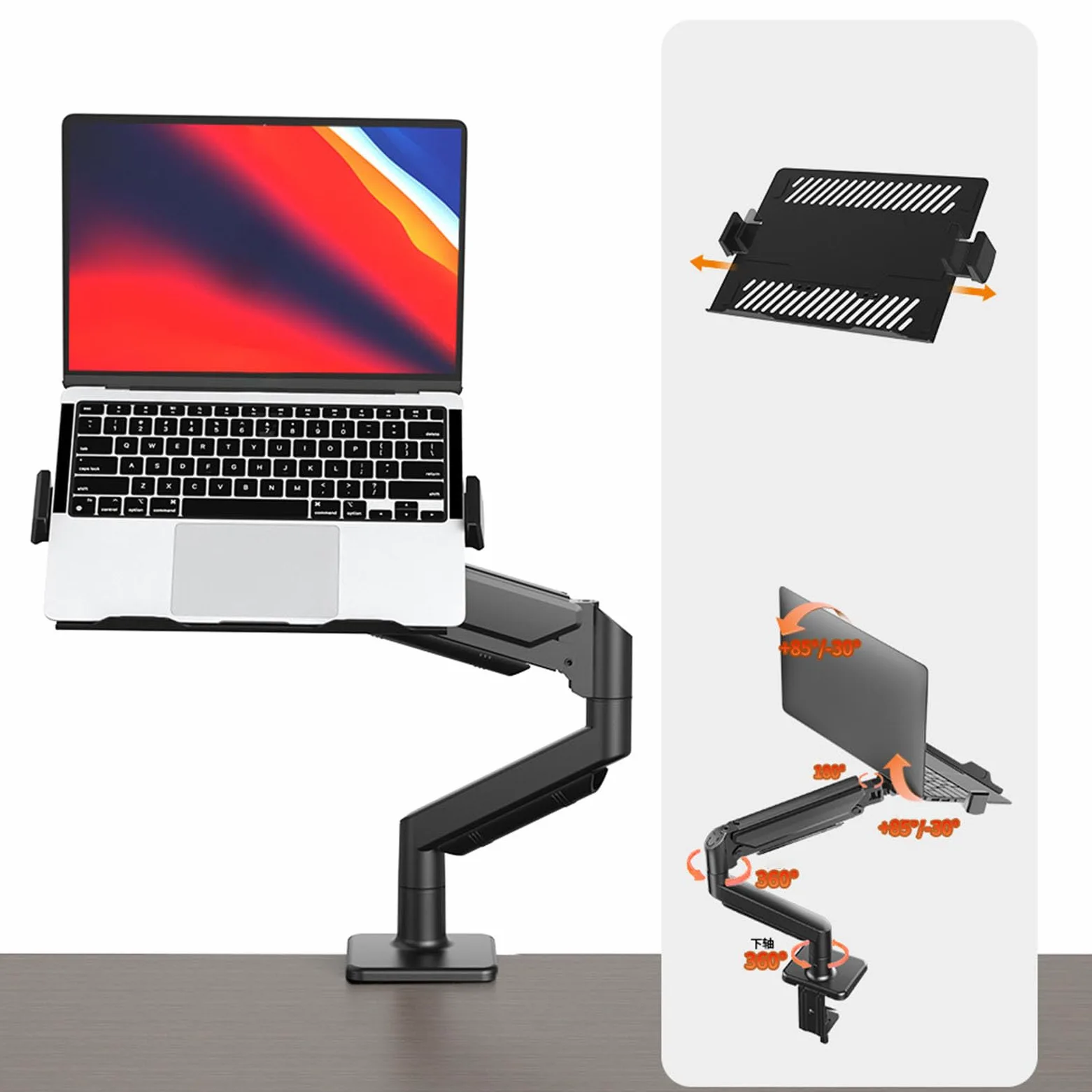 Supporto Laptop Regolabile Portatile Sostegno Verticale Telescopico per PC | Scrivania per Monitor Per Ufficio Casa Camera Da Studio Sala Riunioni Aula