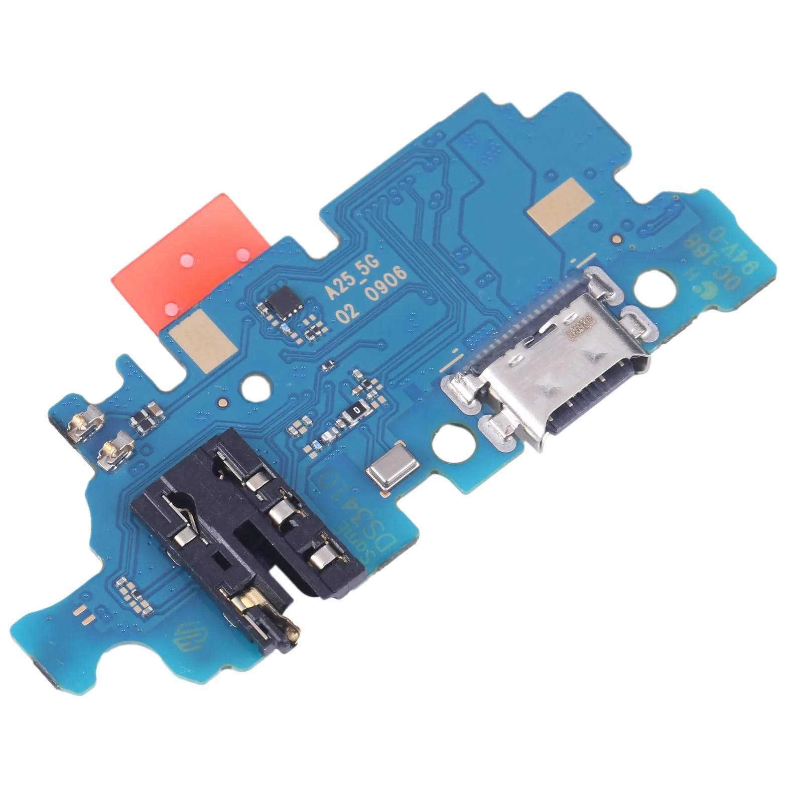 Ricambio Compatibile con Samsung Galaxy A25 5G A256 A256B CIRCUITO MODULO PCB SCHEDA PORTA USB TYPE C CONNETTORE jack DI CARICA RICARICA + MICROFONO CHIAMATE DC BOARD SYNC DATI +IN JACK CUFFIE