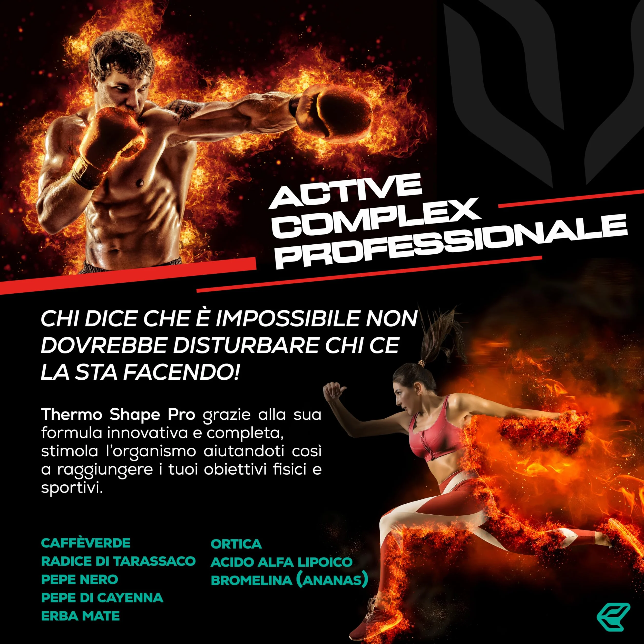 Italian Elite Thermo Shape Pro 120 cpr Integratore Alimentare Pre Workout Caffeina Carnitina Taurina Bromelina Magnesio