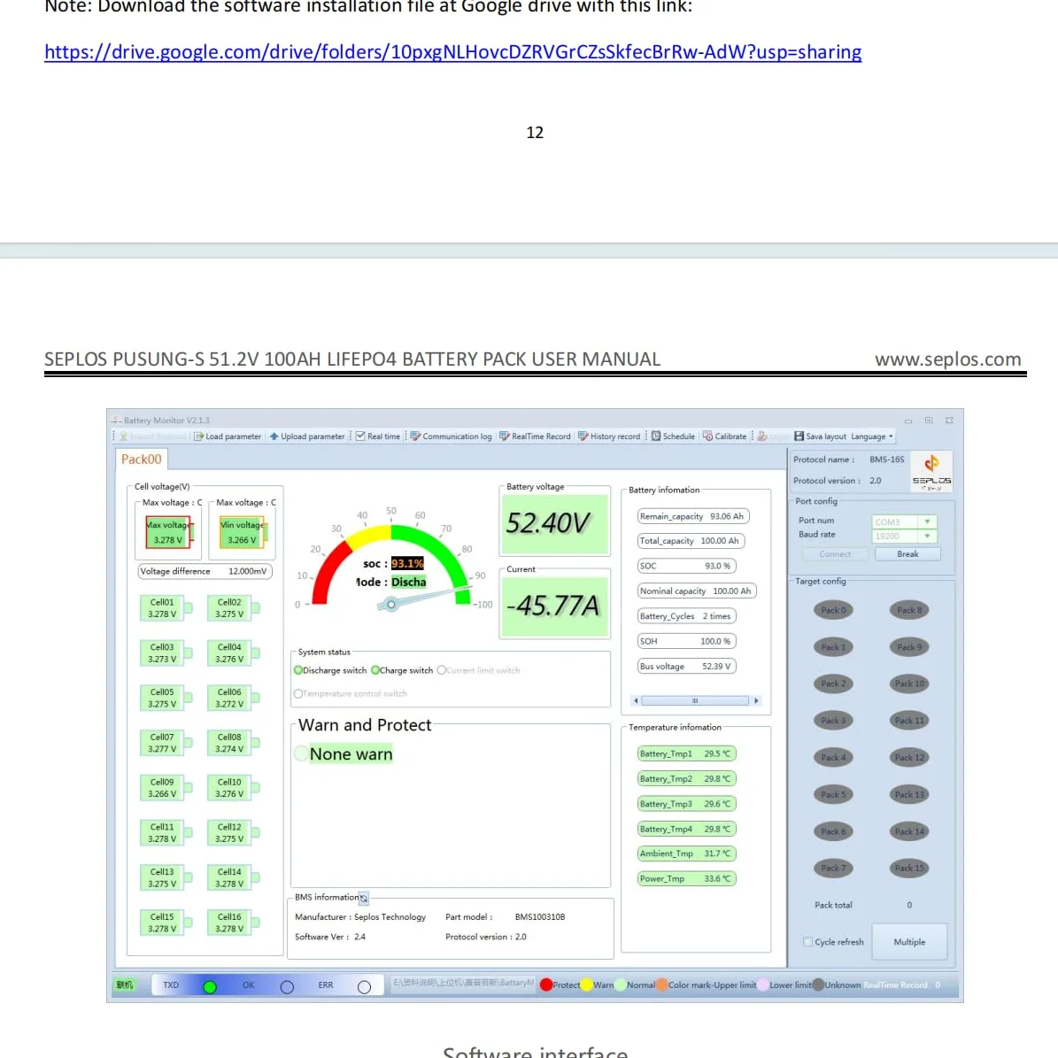 Cavo convertitore adattatore da USB a RJ45 RS485 per Seplos PUSUNG serie SUTEN Smart BMS Connection Software BatteryMonitor 180 cm