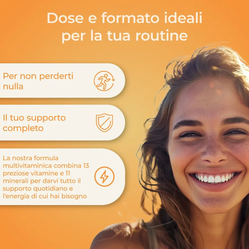 Bandini Multivitaminico Completo 365 compresse Integratore Multivitamin Complex 13 Vitamine 11 Minerali Uomo Donna Prodotto Italia