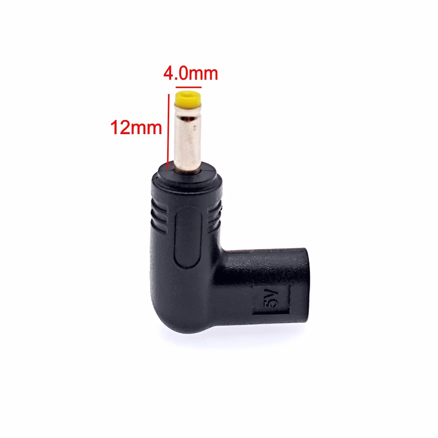 JZK Adattatore da 5 V USB tipo C femmina a DC 4,0 x 1,7 mm, adattatore DC maschio ad angolo retto di 90 gradi a jack DC 4,0 x 1,7 mm