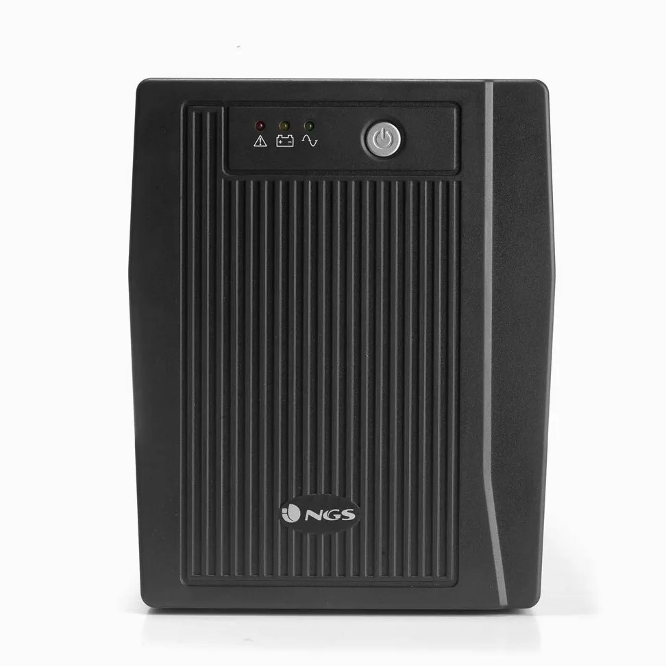 NGS FORTRESS2000V2 - Gruppo di continuità UPS, Off Line UPS 1500 VA, Tensione a Uscita Stabile di 900W per 4 Prese Schuko