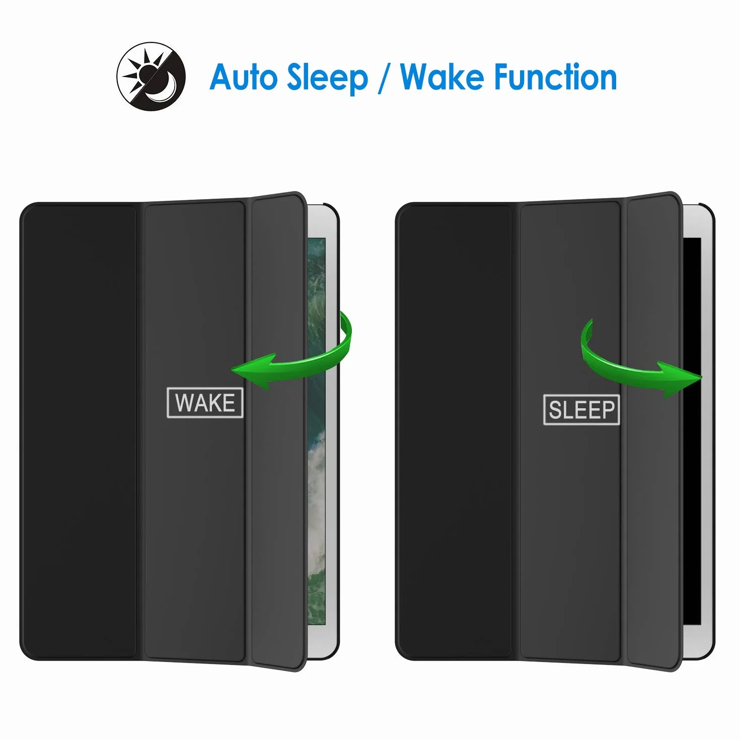 JETech Custodia iPad Air 10,5 (2019) iPad Pro 10,5 (2017) Cover Supporto Auto Svegliati/Sonno Nero