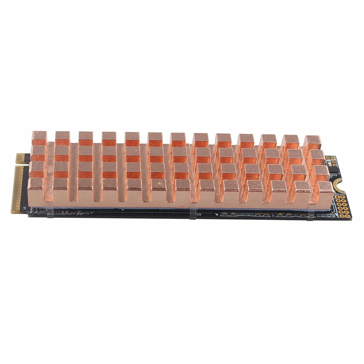 ZDE Dissipatore M.2 per 2280 M.2 SSD 70x20x6mm con Cuscinetto Termico in Silicone per PC Laptop Raspberry Pi NGFF PCIe NVMe SATA M.2 2280 SSD Raffreddamento