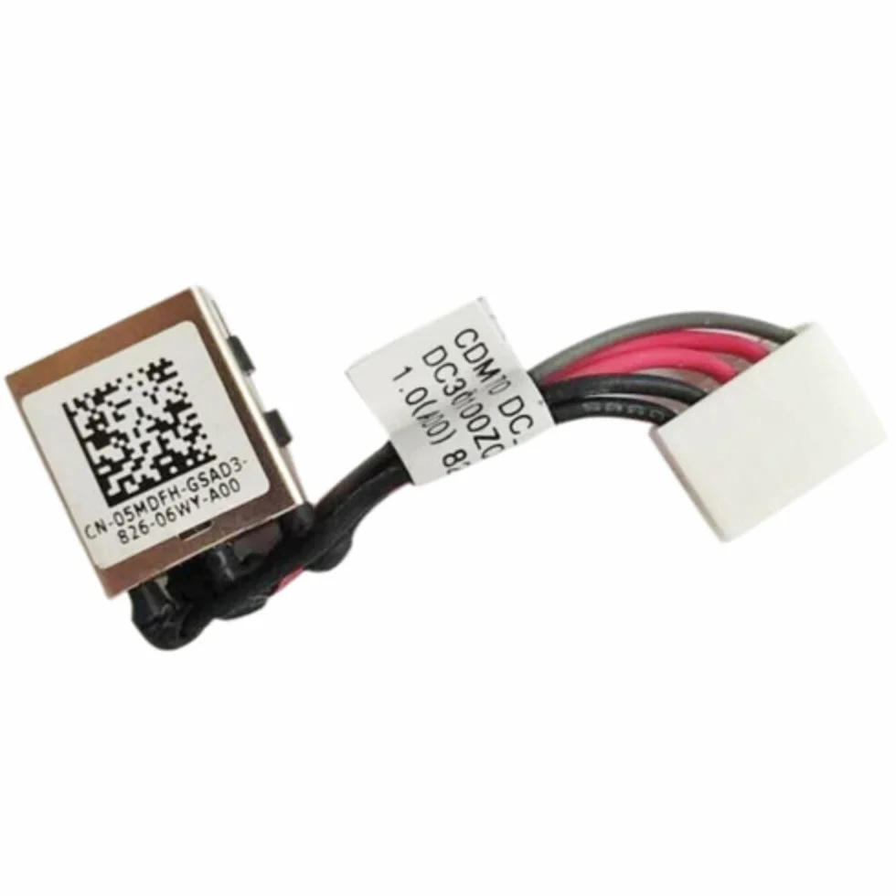 Gintai Connettore di Alimentazione Carica DC Power Jack DC Dock Presa Notebook Cavo di Ricambio per dell Latitude 5480 E5480 5488 5490 E5490 5491 5495 5MDFH 05MDFH CN-05MDFH DC30100ZD00