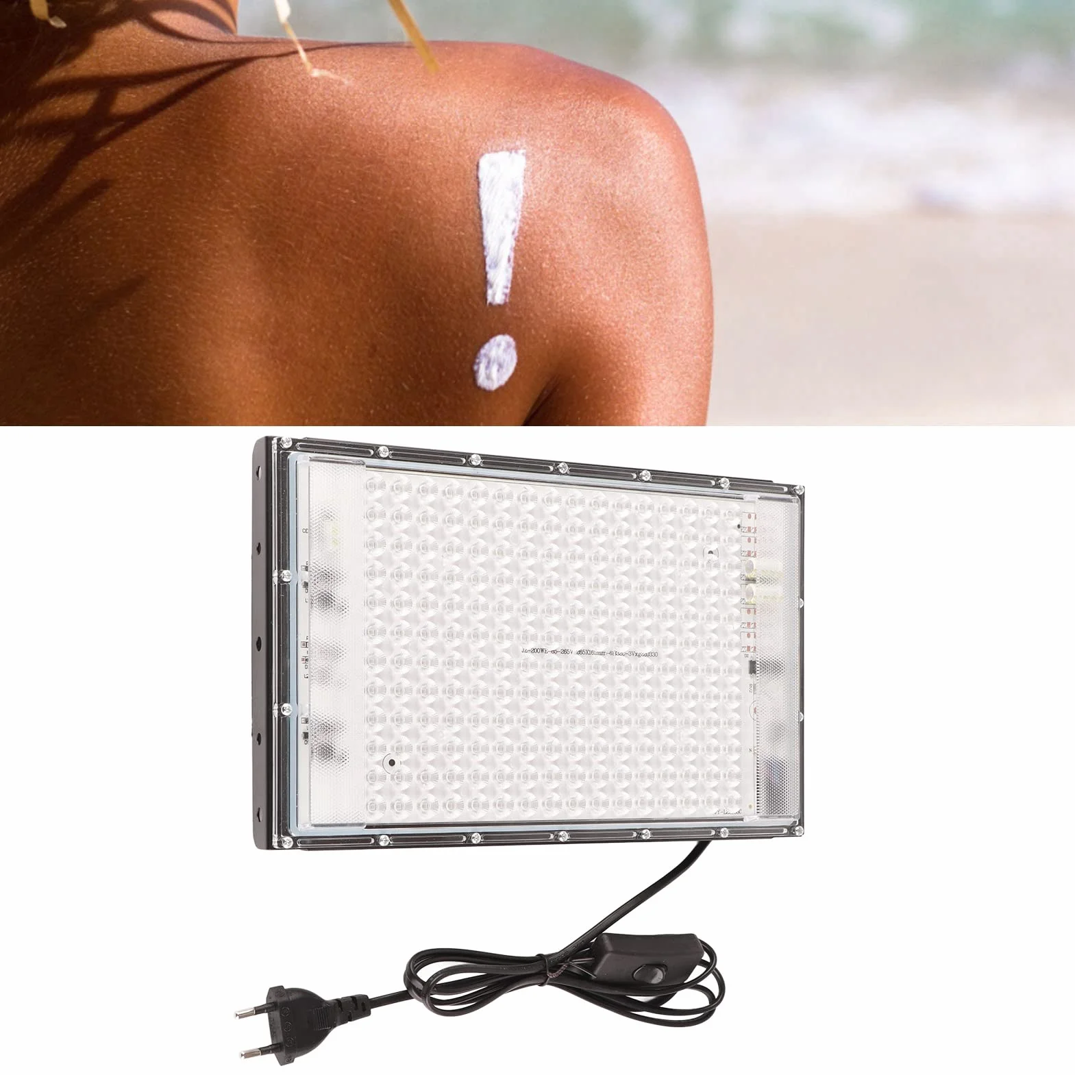 JTLB Lampada abbronzante 192 LED 460nm 100W 85-265V portatile viso corpo