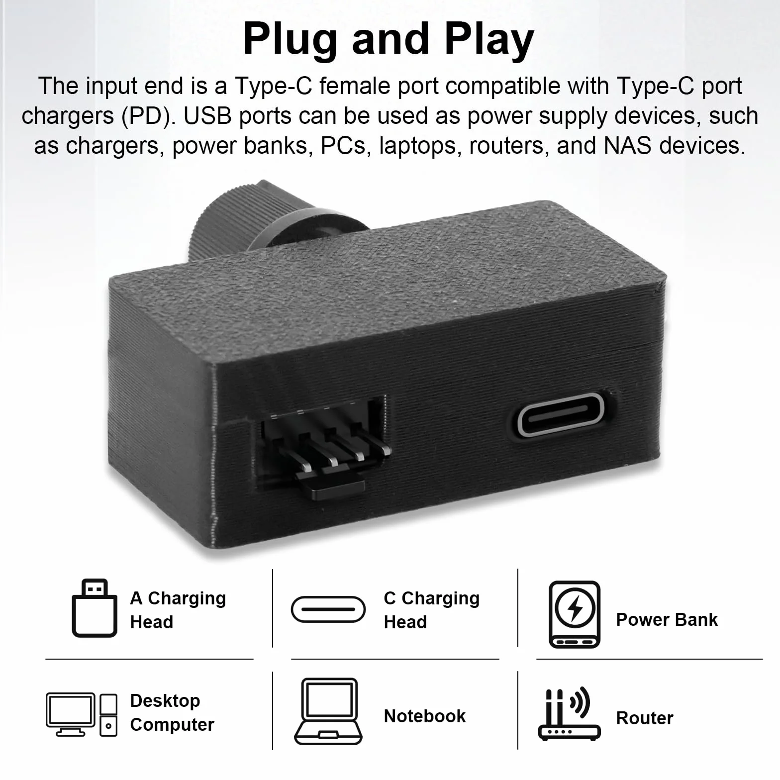 Convertitore elevatore PWM 5V a 12V Regolatore di velocità ventola 4 pin 12V USB