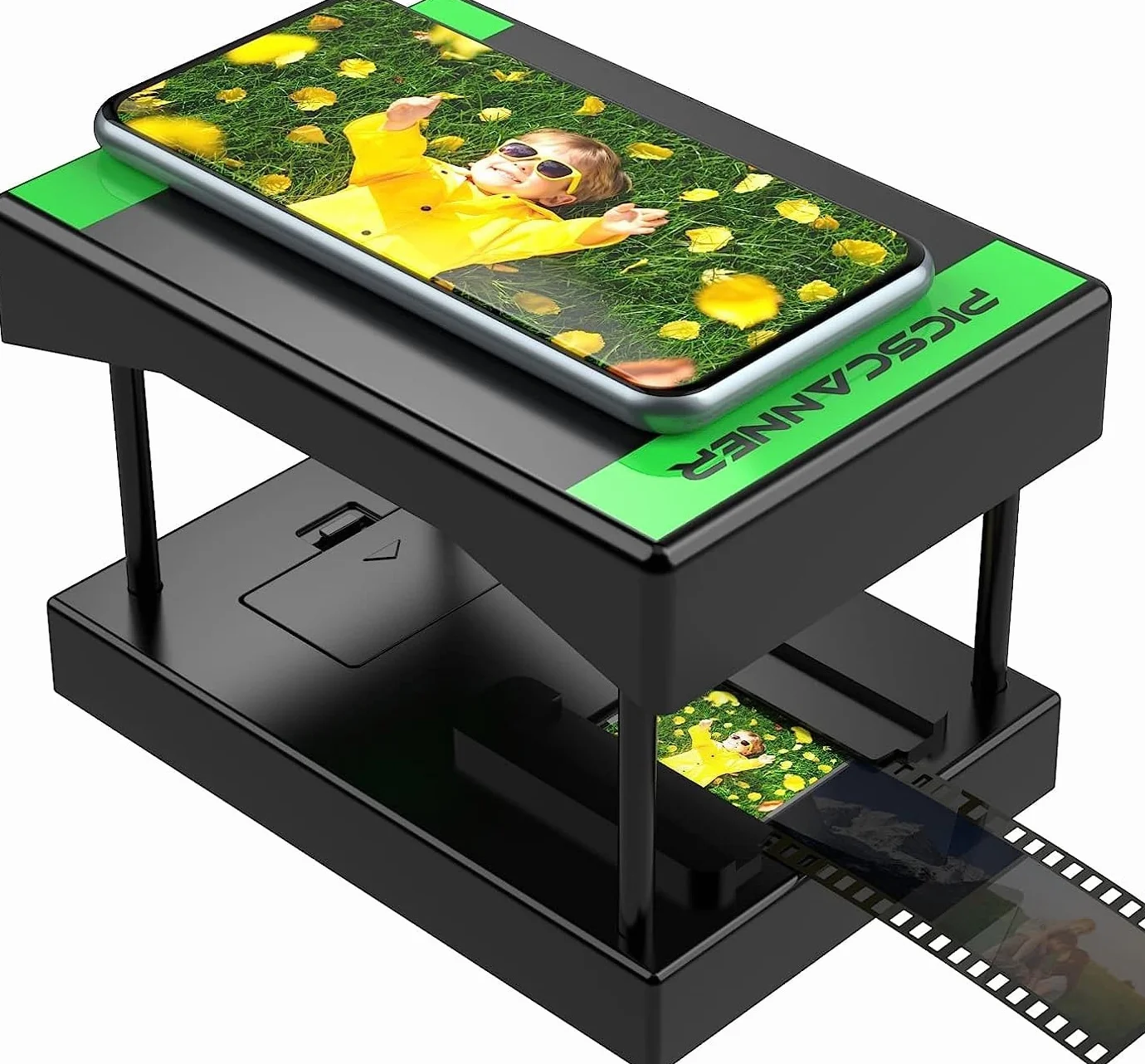 Mobile Film Scanner, Scanner diapositive e negativi, Scanner diapositive, Scanner foto, Digitalizzare diapositive e negativi a casa utilizzando lo smartphone, Conversione pellicole a colori da 35mm