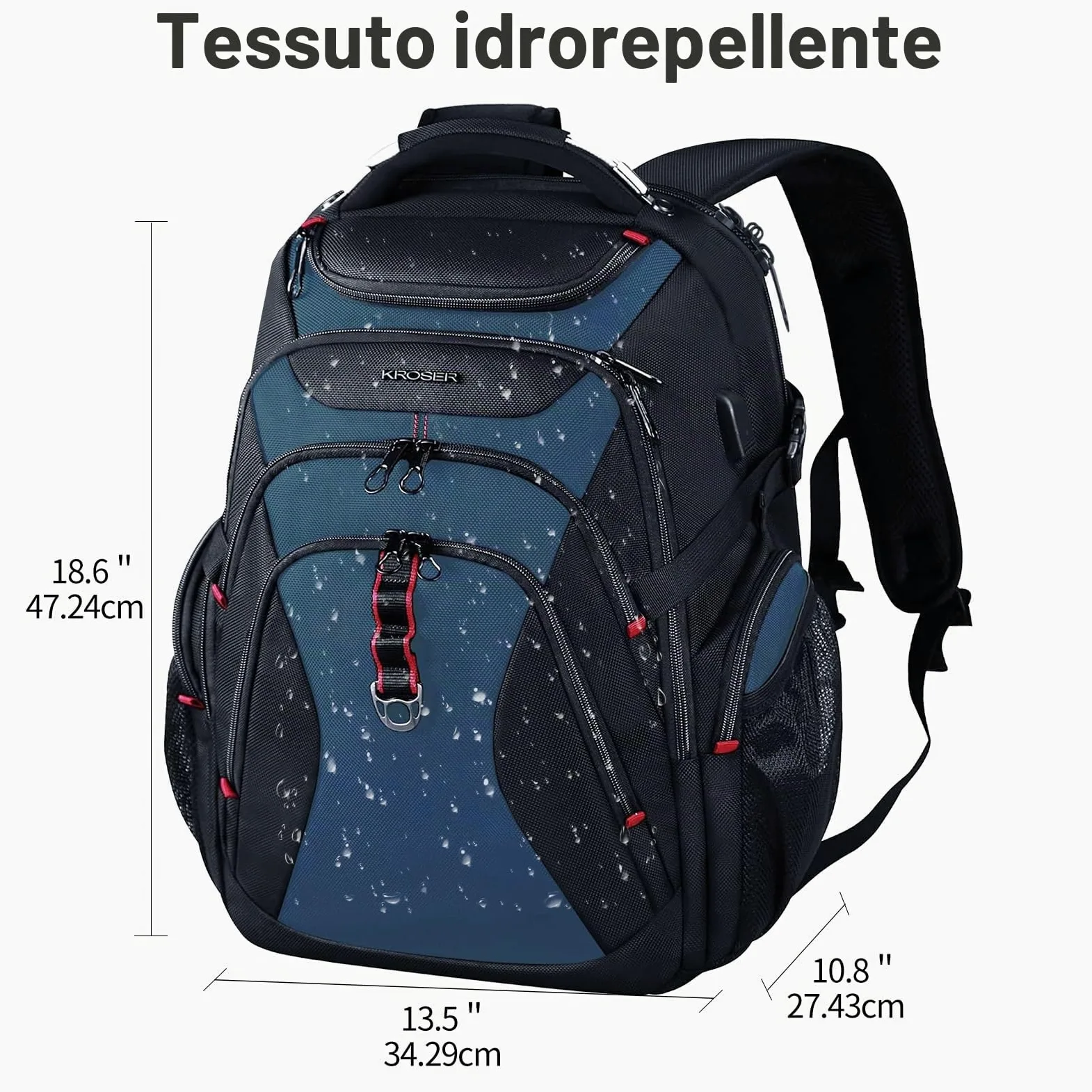 KROSER Zaino da viaggio per laptop