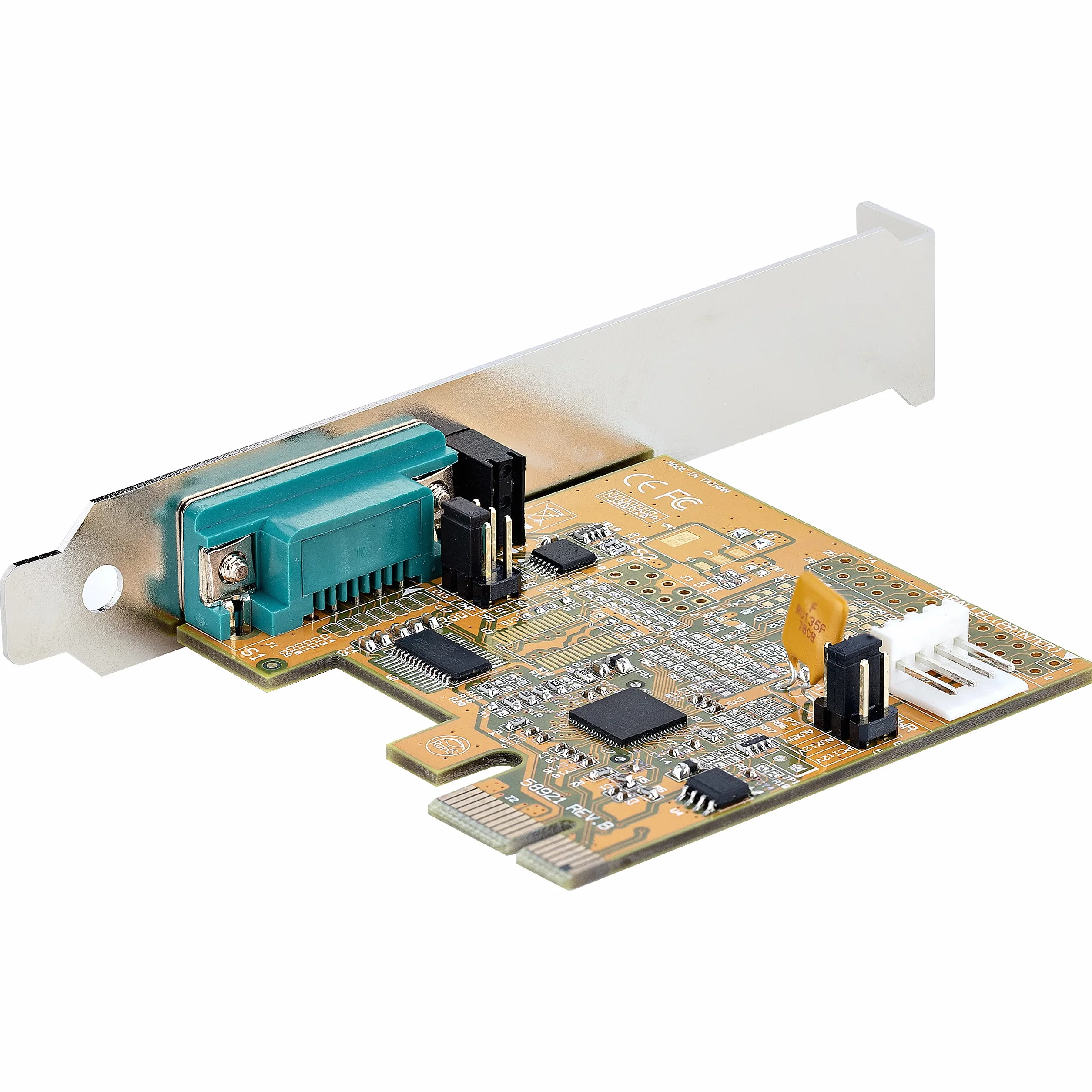 StarTech.com Scheda seriale PCI Express a 1 porta; Scheda di interfaccia seriale da PCIe a RS232 (DB9), Scheda PCIe con 16C1050 UART con ritenzione COM, Windows e Linux (11050-PC-SERIAL-CARD)