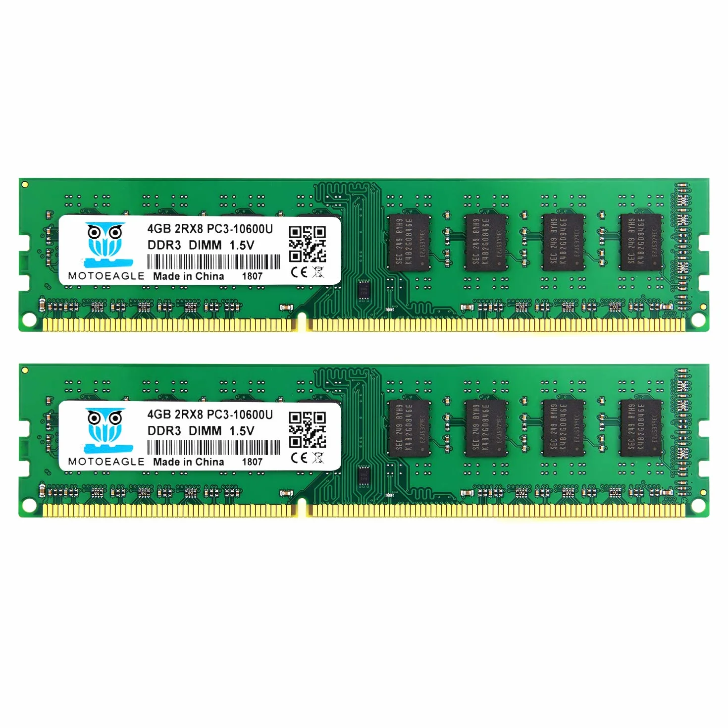 DDR3 1333MHz PC3-10600 8GB Kit (2x4GB) 1.5V CL9 2Rx8 240-Pin UDIMM Memoria Desktop