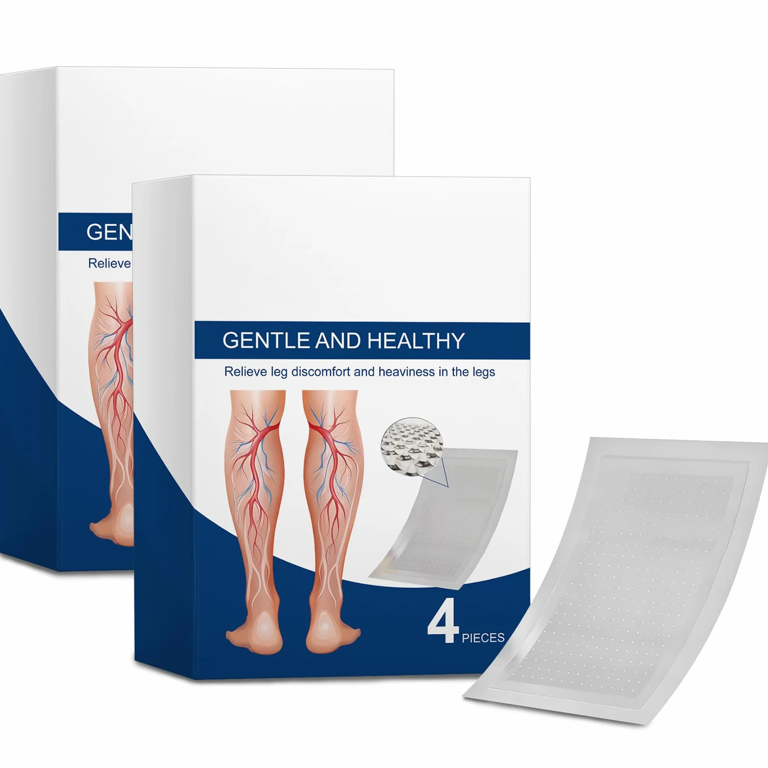 Cerotti per Gambe Stanche 8 Pezzi, Patch a Micro-aghi per Cura e Comfort delle Gambe