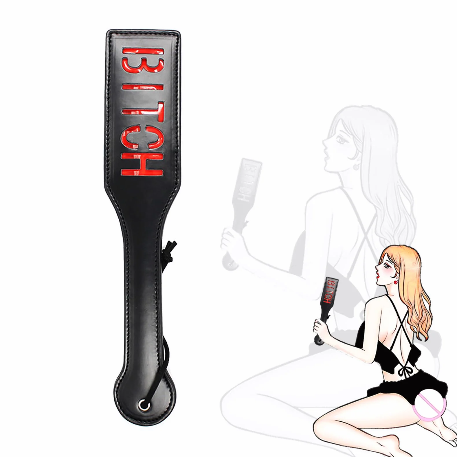 Pagaia in Pelle SM Frusta Bondage Set Sex Toy per Coppie Fetish Erotici Cosplay