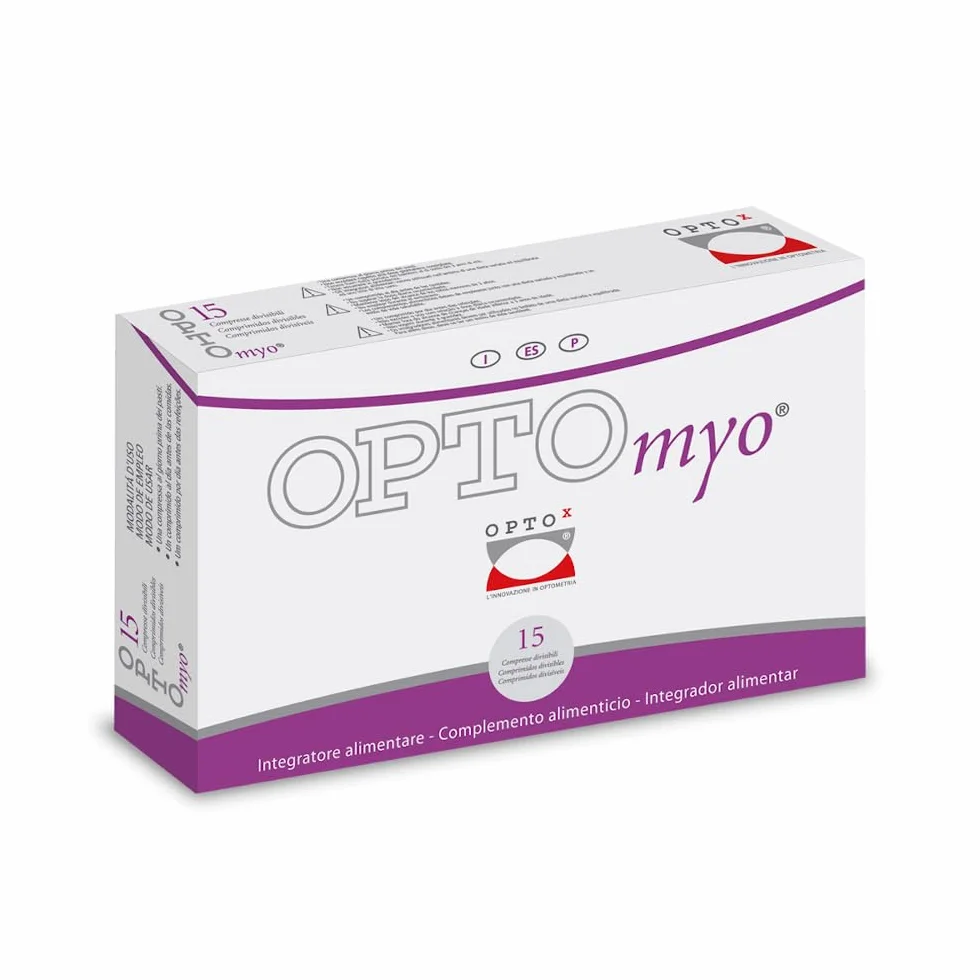 OPTO Myo Integratore alimentare 15 compresse con Antocianidine, Polifenoli, Luteina, Vitamine A ed E