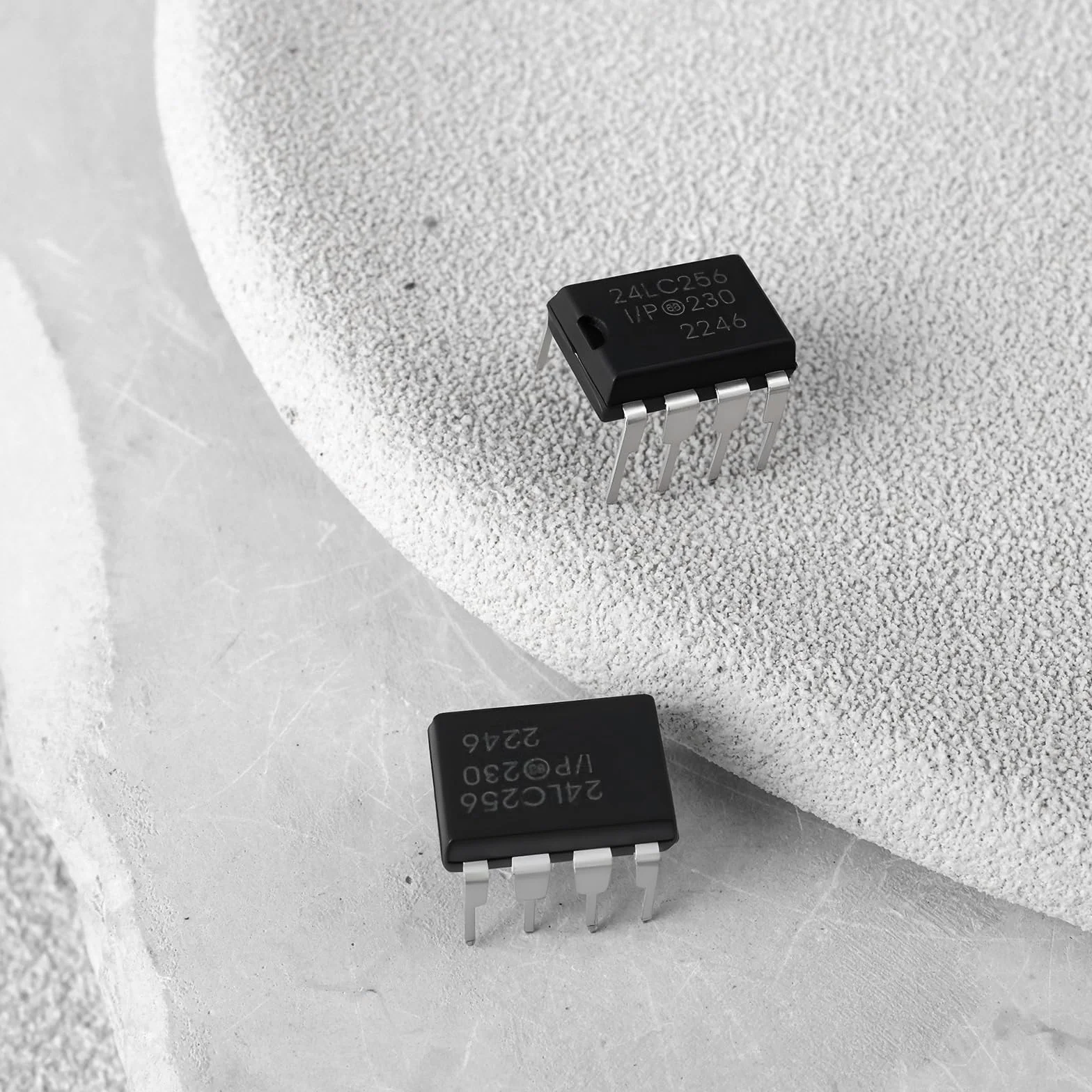 EMSea 5 Pezzi Modulo di Chip di Memoria 24LC256-I/P Adatto per Circuiti Stampati Fai da Te Dip-8
