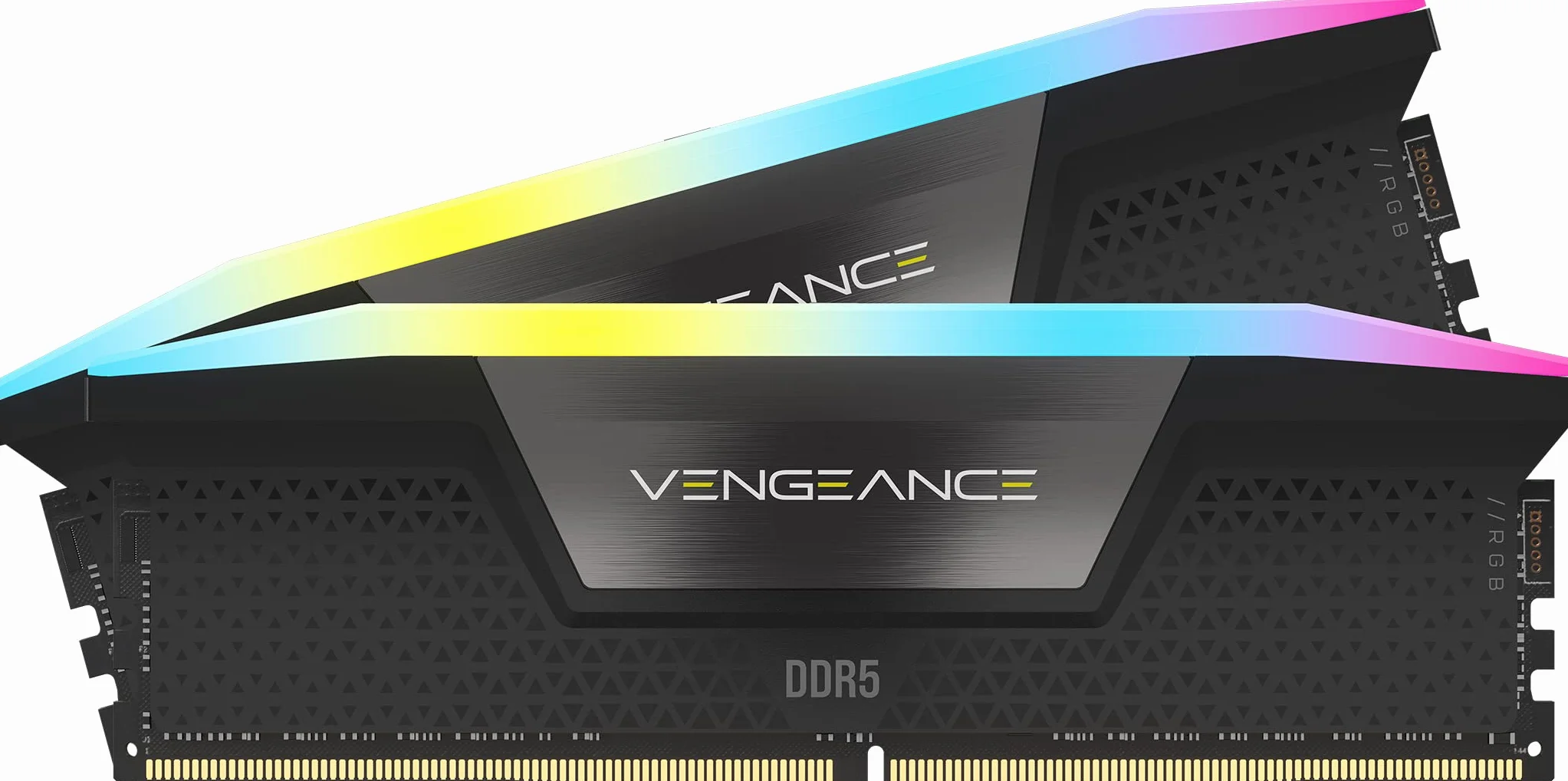 CORSAIR VENGEANCE RGB DDR5 32GB (2x16GB) DDR5 6000MHz CL30 AMD EXPO Intel XMP iCUE Memoria Compatibile per Computer - Grigio (CMH32GX5M2B6000Z30K)