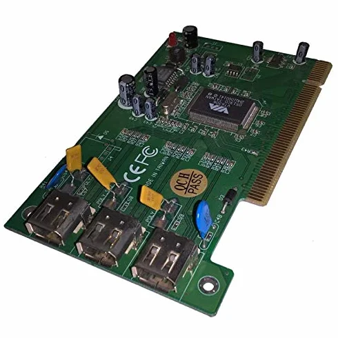 Scheda PCI 3X porte Firewire IEEE1394 1394VS VT6306 senza staffa