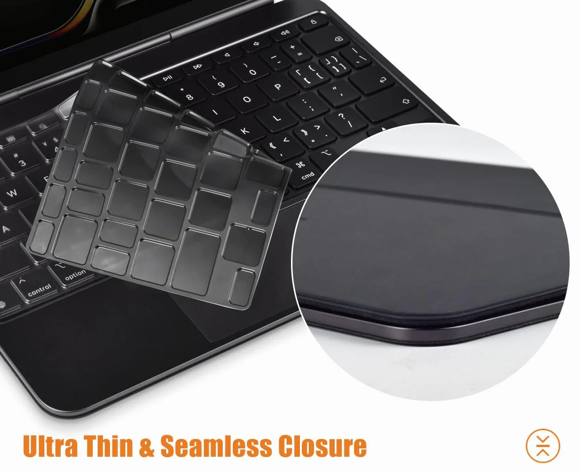 Cover per tastiera compatibile con Apple iPad Pro 2024 da 11 pollici M4 Chip modello A2836 A2837 con tastiera magica, protezione in TPU colorato per iPad Pro 11" 5a generazione Magic Keyboard