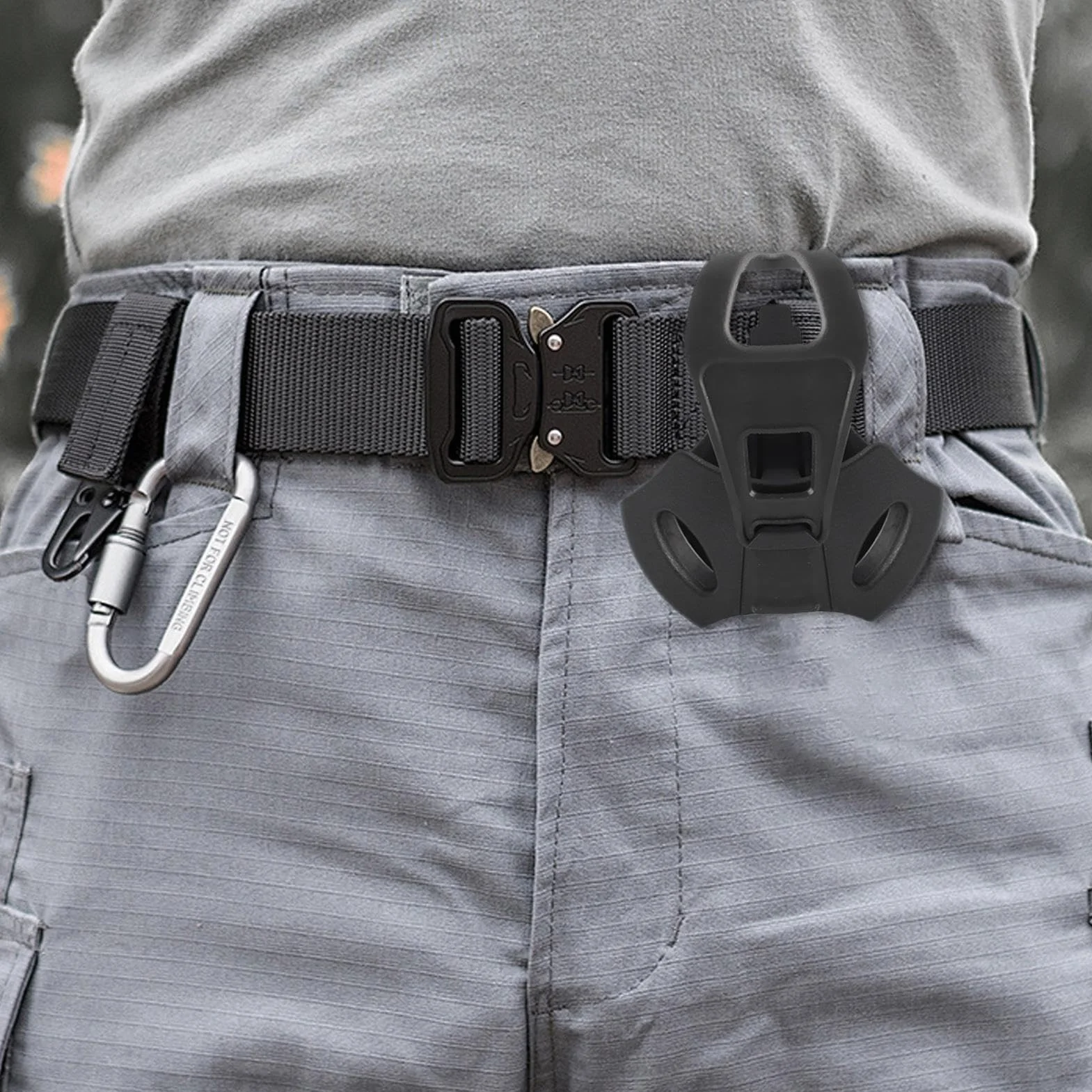 Custodia per manette a sgancio rapido Nero