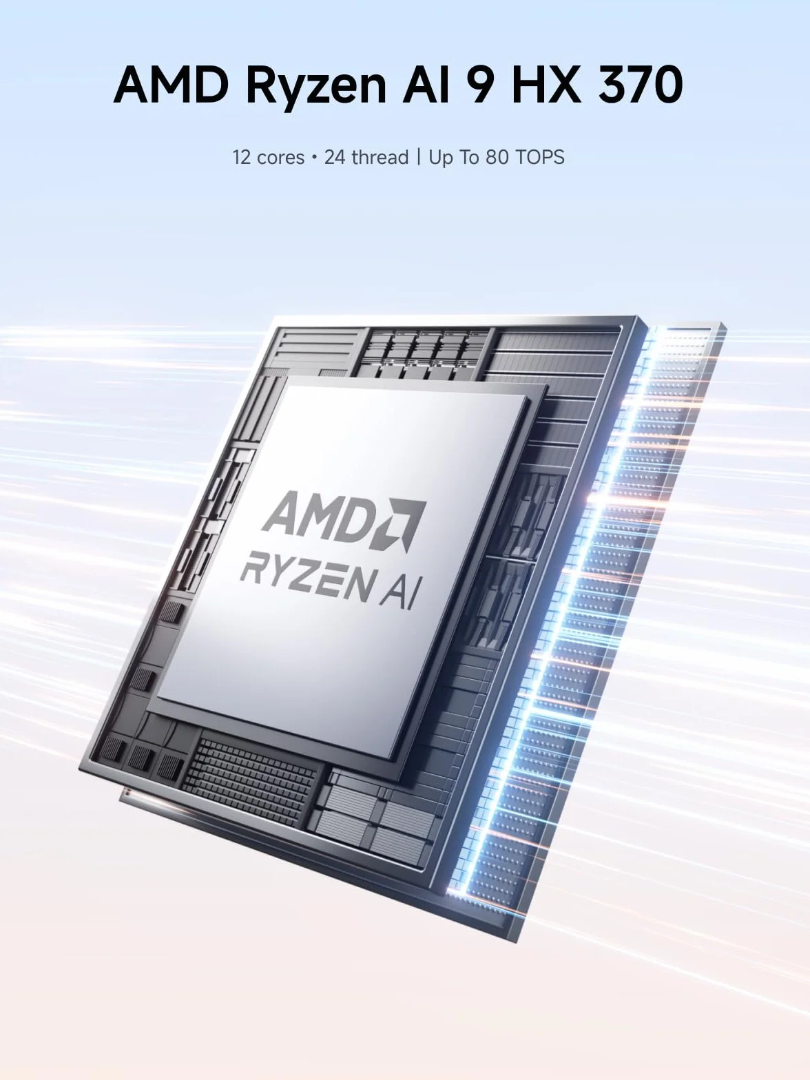 MINIS FORUM AI X1 Pro Mini PC AMD Ryzen AI 9 HX370 32GB DDR5 1TB PCIe 4.0 SSD 4K Quad Display Dual LAN 2.5 WiFi 7 BT 5.4 Oculink
