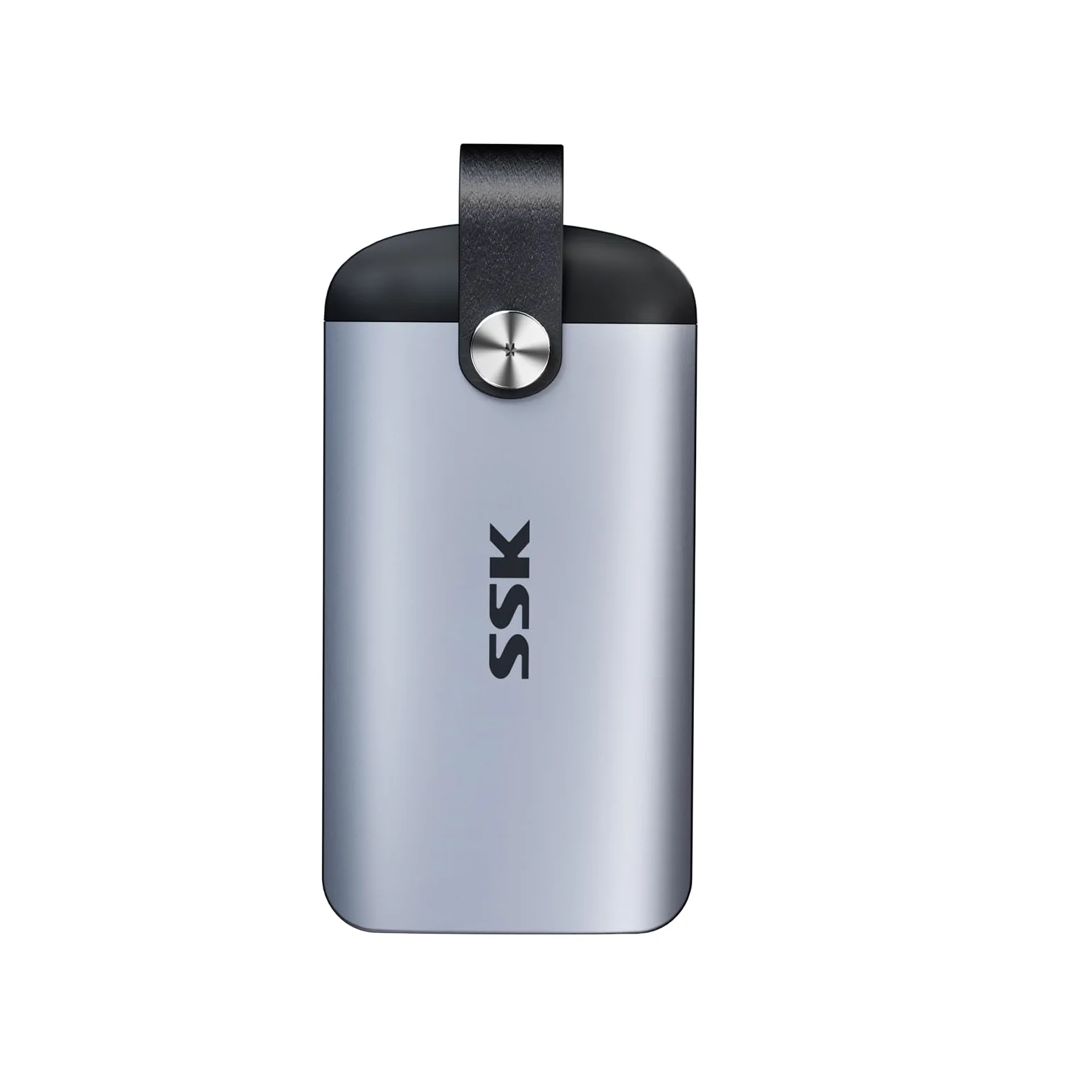 SSK SSD esterno 1TB velocità massima fino a 2000 MB/s Disco rigido USB C portatile solo per USB 3.2 Gen2x2, unità a stato solido esterne con manico in pelle per iPhone 15/16/17/Android/Windows/Tablet