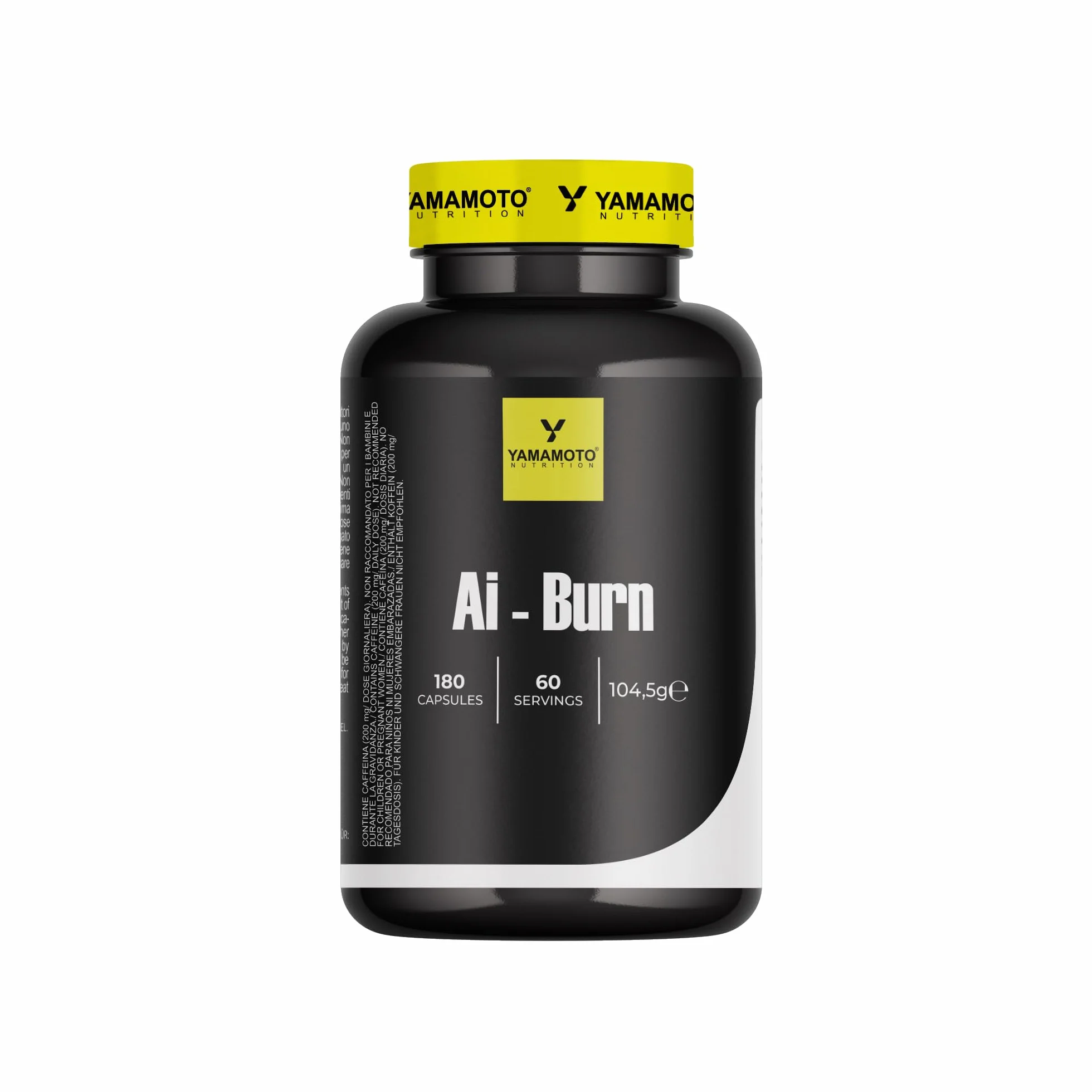 YAMAMOTO NUTRITION Ai-Burn 180 capsule, Caffeina, arancia amara, cacao, tè verde, L-tirosina, Stimola il metabolismo dei lipidi