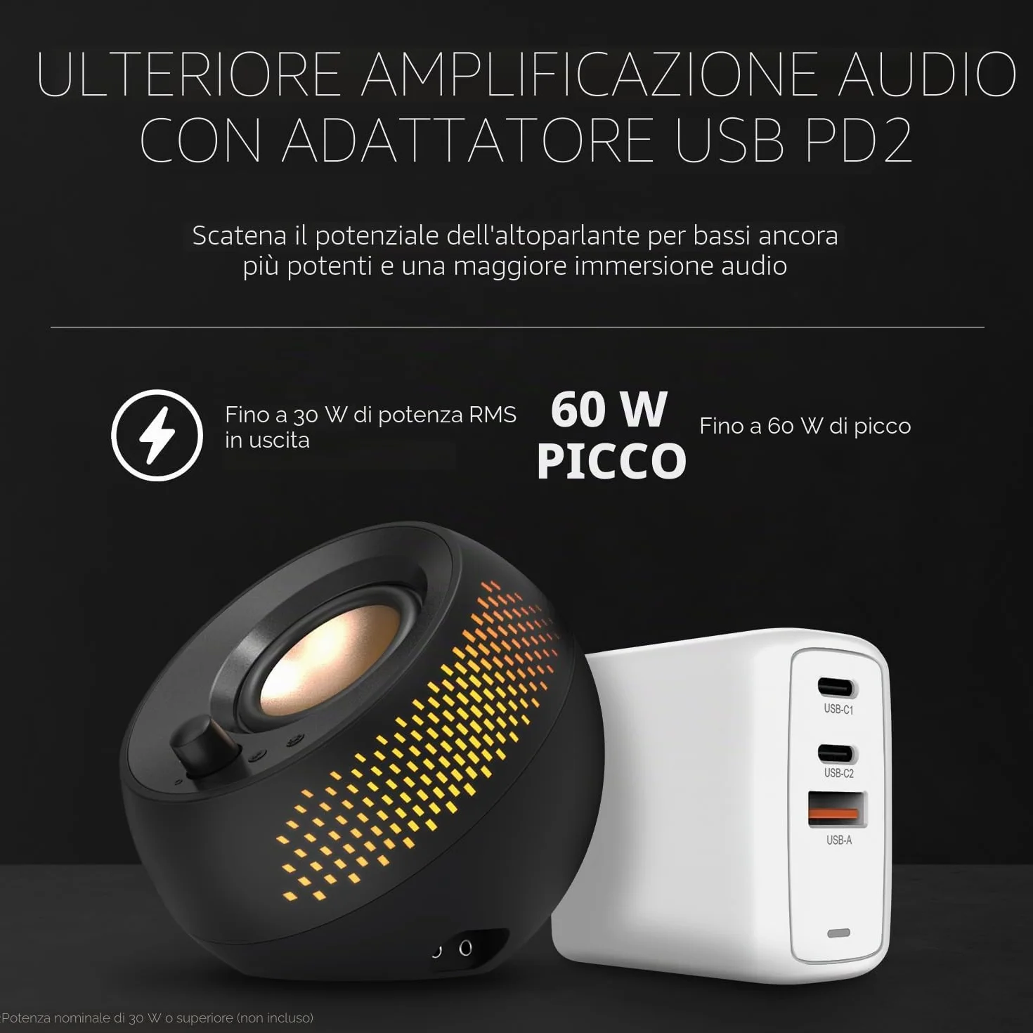 CREATIVE Pebble X Plus 2.1 USB-C Altoparlanti Bluetooth 5.3 RGB Subwoofer 15W RMS per PC Mac