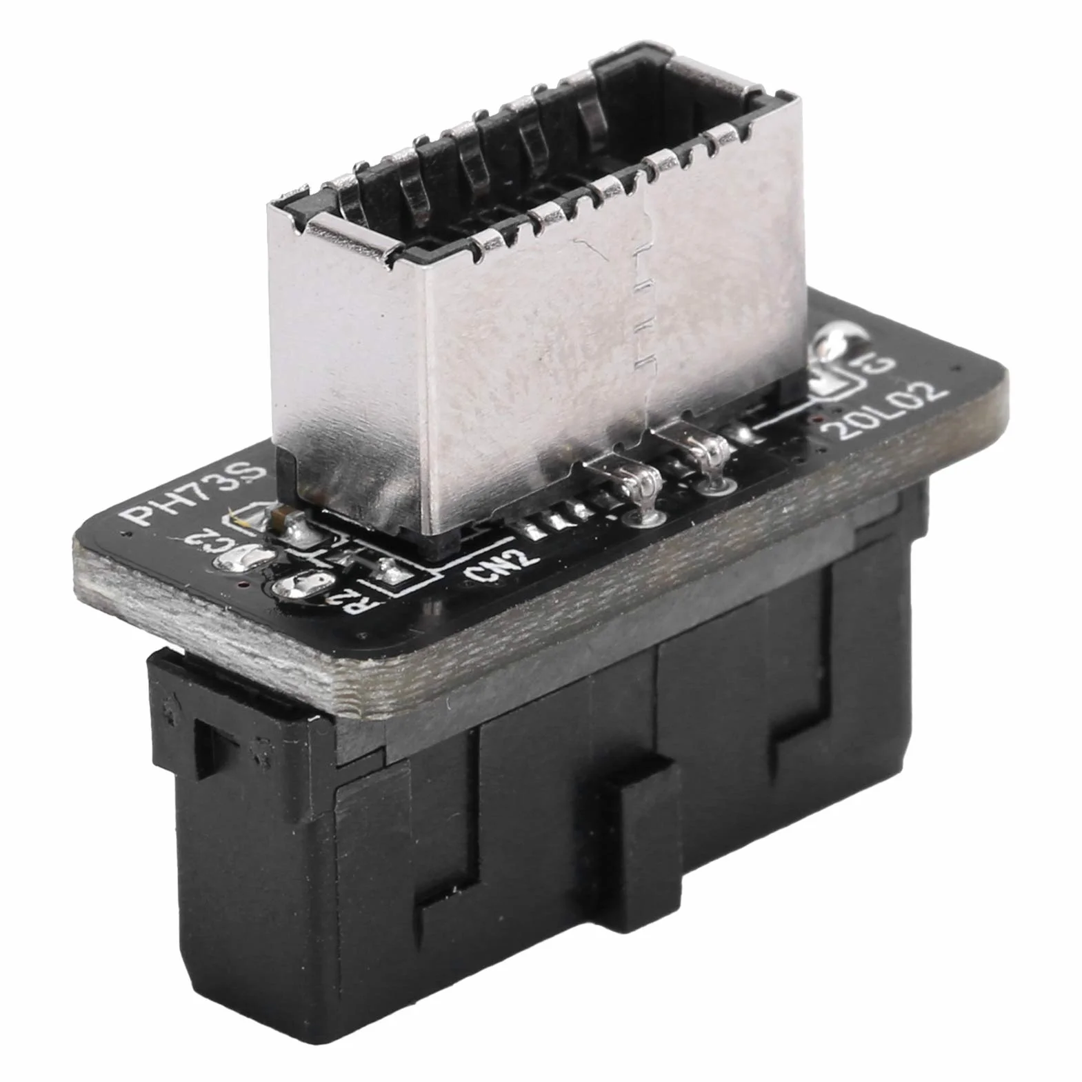 ASHATA PH73S Presa sul Pannello Anteriore della Scheda Madre Porta Plug-in USB3.0 19P/20P a Type-E,USB3.1Gen 2 Fino a 10 Gbps Presa sul Pannello Anteriore della Scheda Madre,Accessori per Computer
