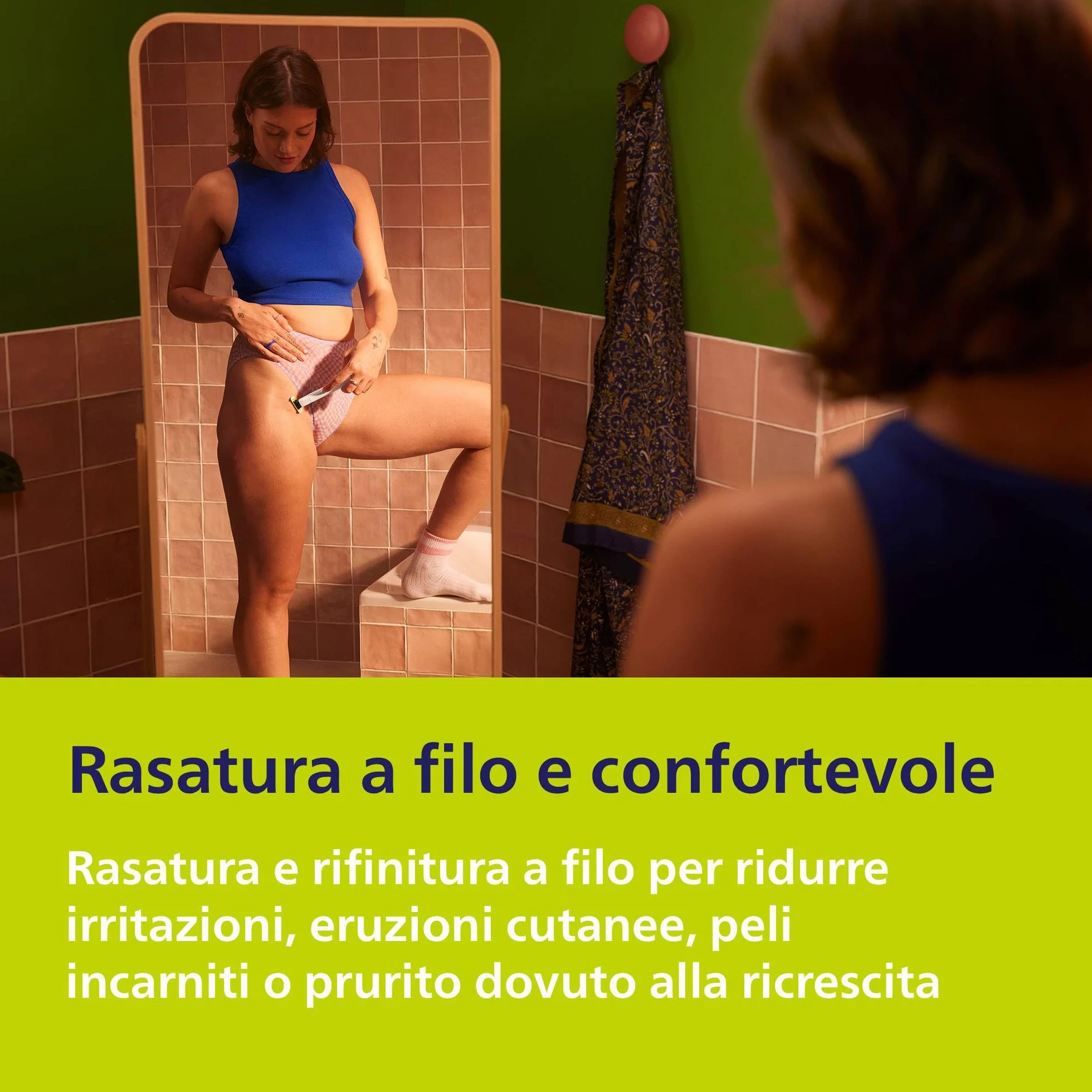 Philips OneBlade Intimate QP1924/28, cura intima, rasatura precisa con protezione extra pelle
