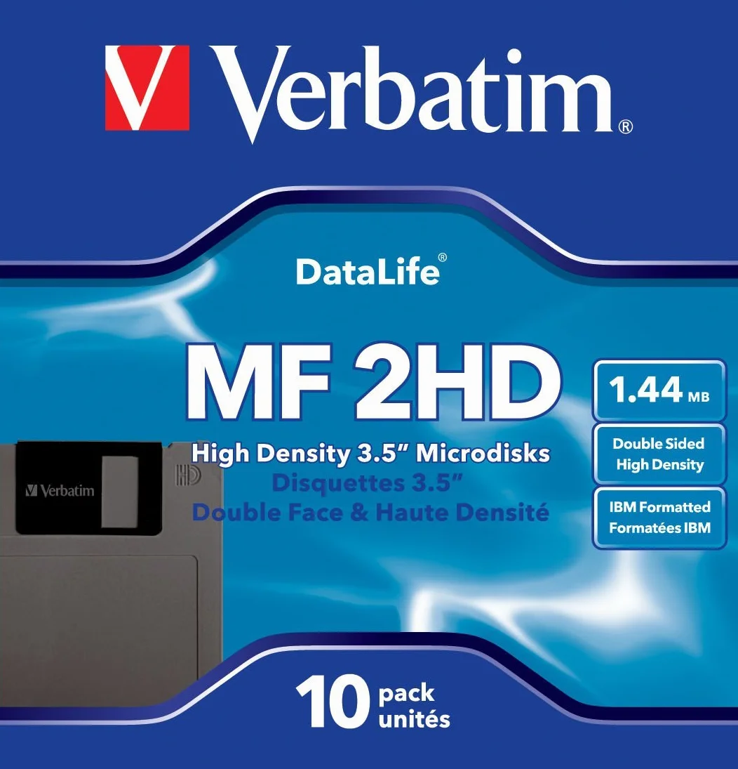 VERBATIM Floppy disk 1,44MB confezione da 10
