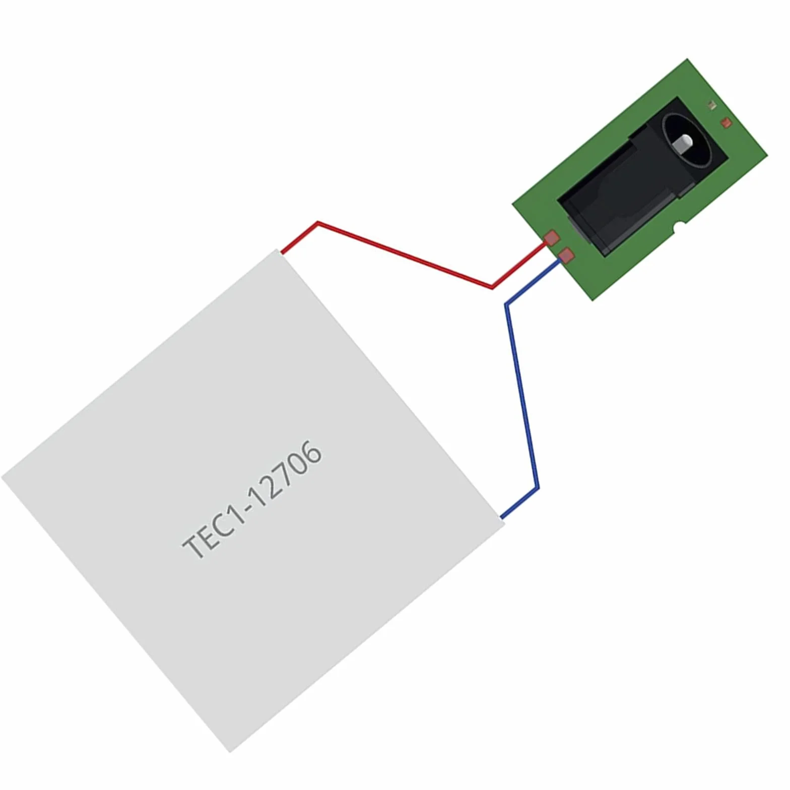2 pezzi TEC1-12706 Dispositivo di raffreddamento termoelettrico TEC1-12706 Compresse di refrigerazione a semiconduttore Piastra del dissipatore di calore Peltier (40x40MM)