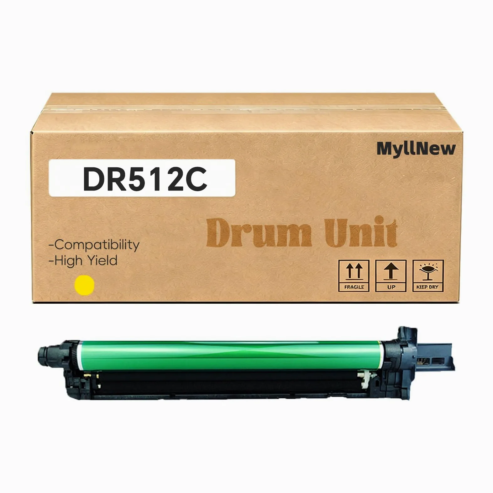 Unità Tamburo Compatibile DR-512 DR-512K DR-512C Yellow | Compatibile Per Konica Minolta Bizhub C224 C224e C284 C284e C364 C364e C454 C454e C554 C554e, Alta Resa 120.000 Pagine