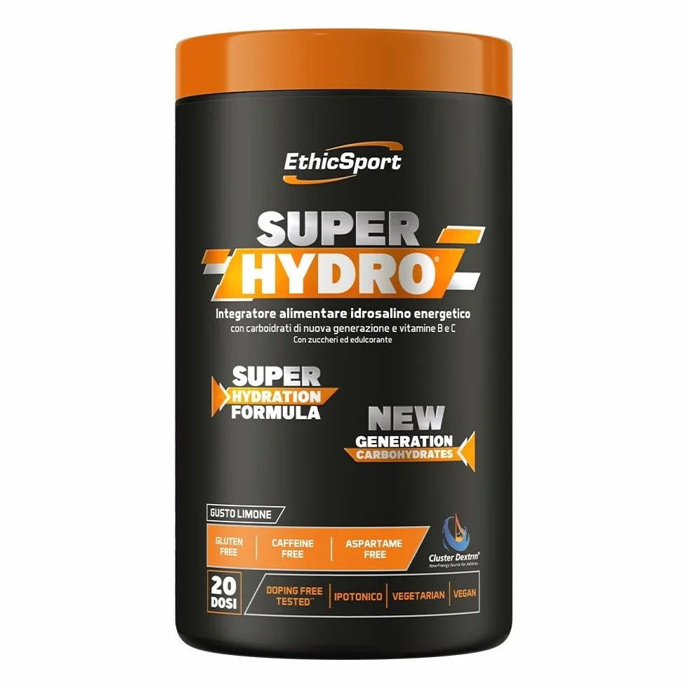 EthicSport SUPER HYDRO Integratore idrosalino energetico 500 g Limone