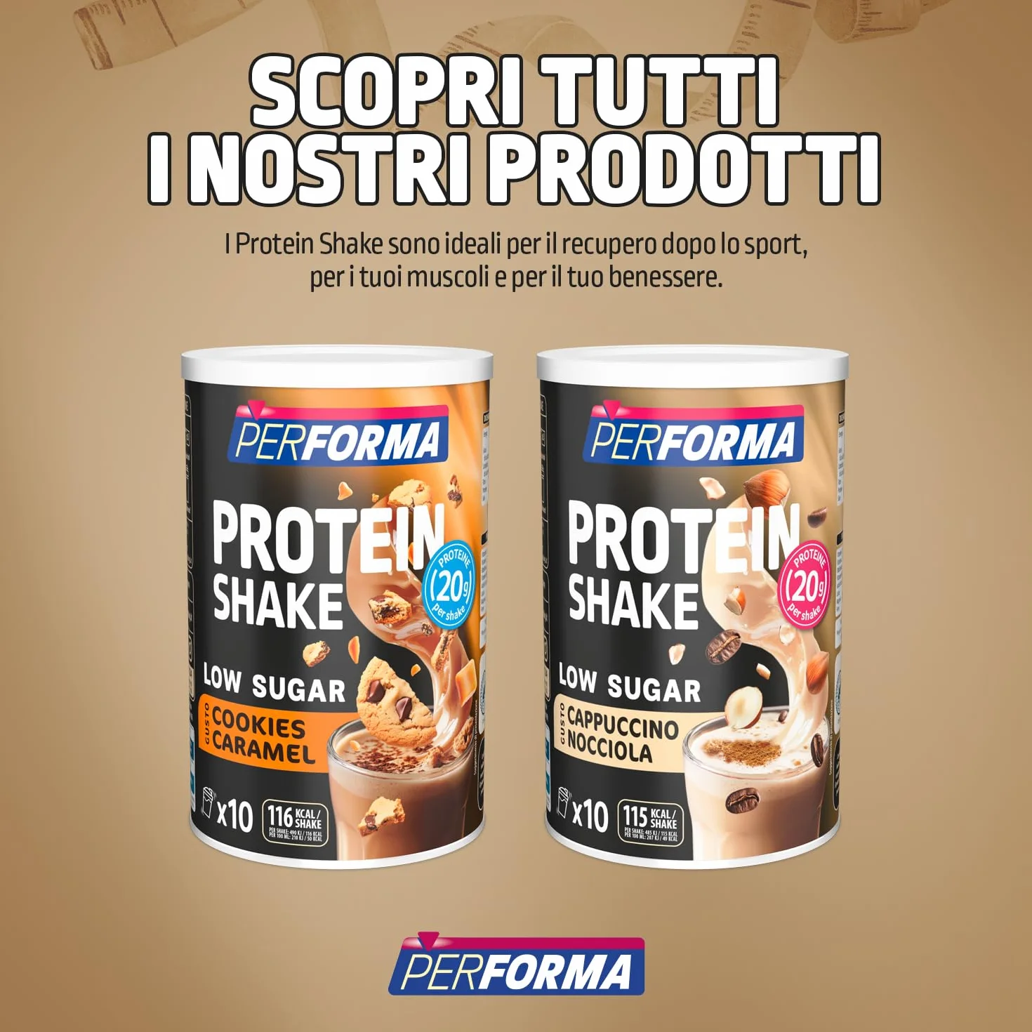 PERF PROTEIN SHAKE COOKIE CARAMELLO