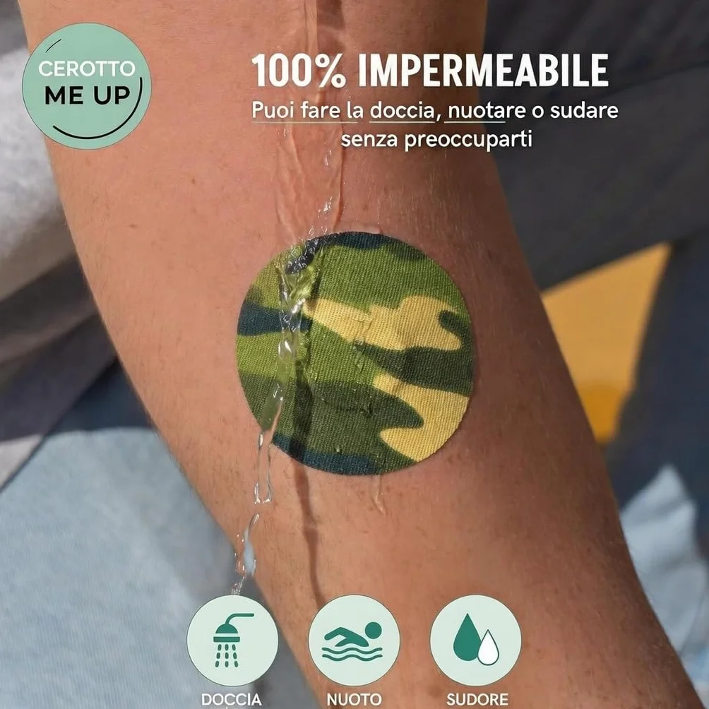 Cerotti per FreeStyle Libre 2 & 3 – Cerotti Sensore Impermeabili Ipoallergenici Traspiranti, Tenuta 14 Giorni, Diabete CGM Overpatch Mimetico